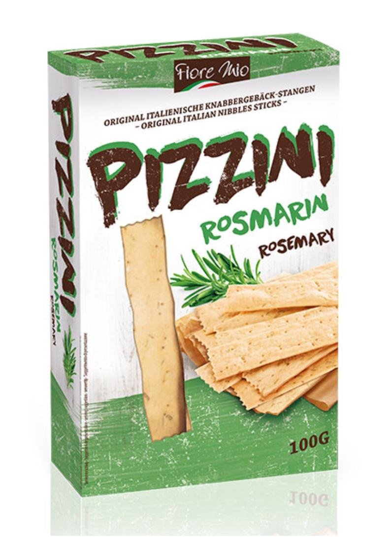 Fiore Mio, Pizzini Rosmarin 100g, Brot & Knabbern, 0,1 kg