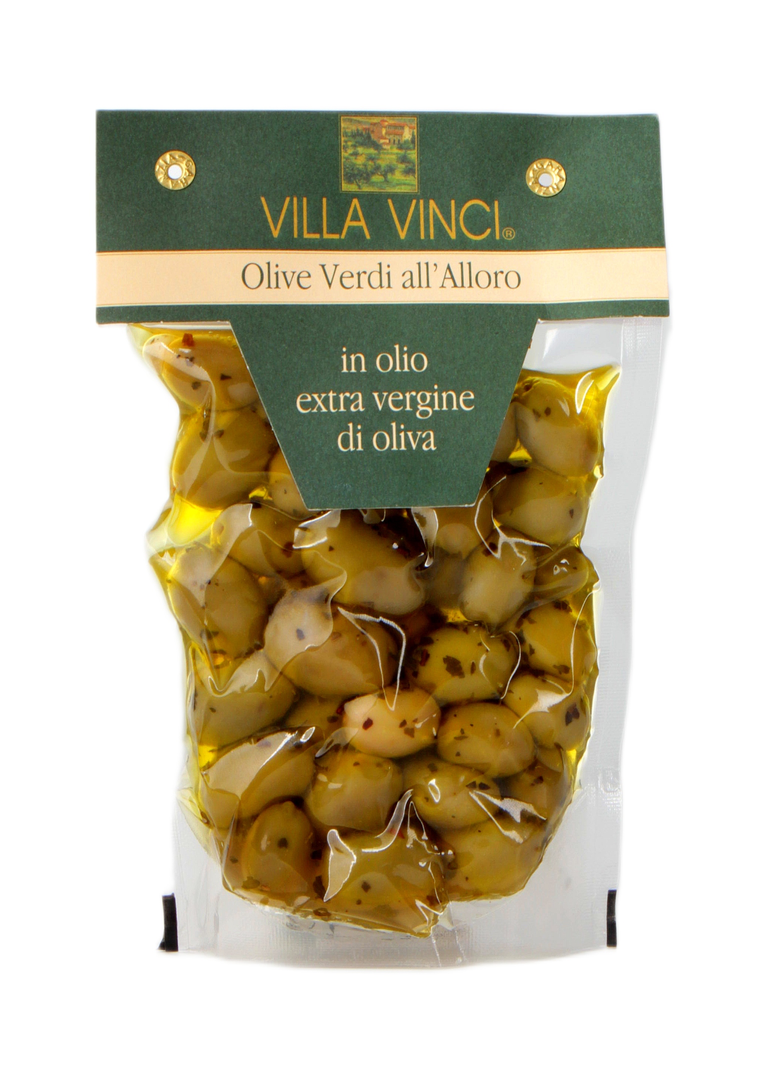 Olive Verdi all' Alloro 250g