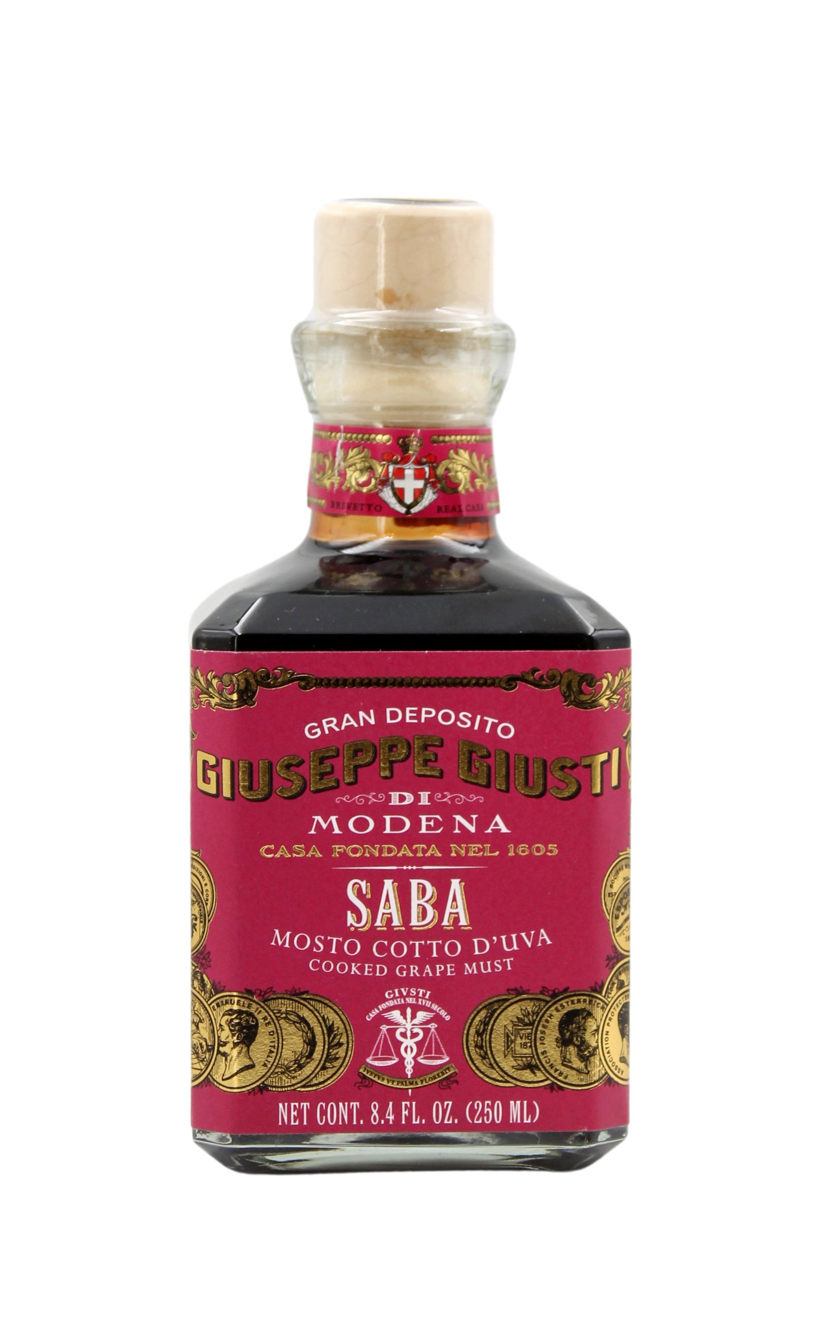Giusti, Saba Mosto Cotto D'Uva 250 ml, Gewürze, 0,25 l
