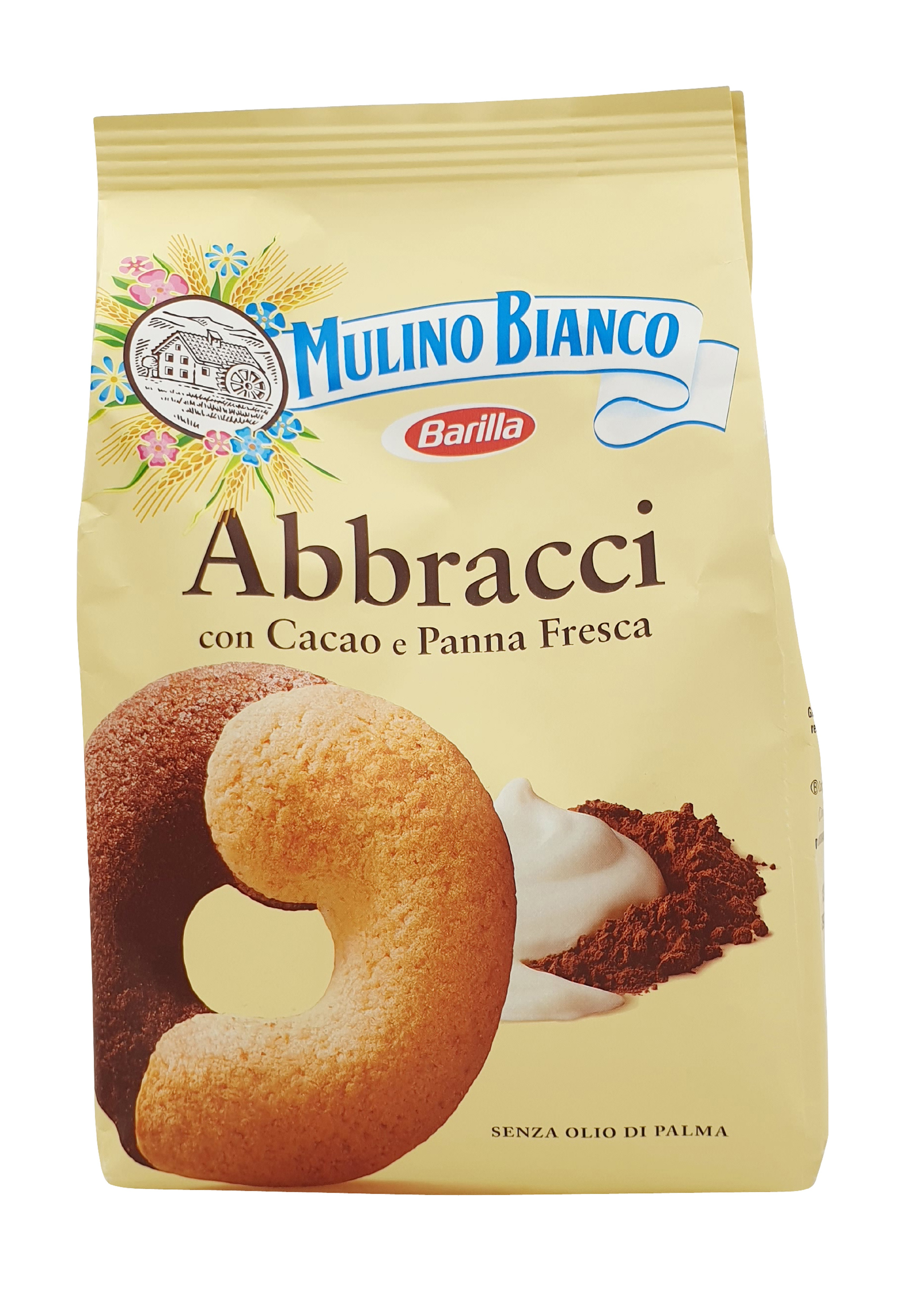 Mulino Bianco, Abbracci con Cacao e Panna Fresca, Süßwaren, 0,35 kg