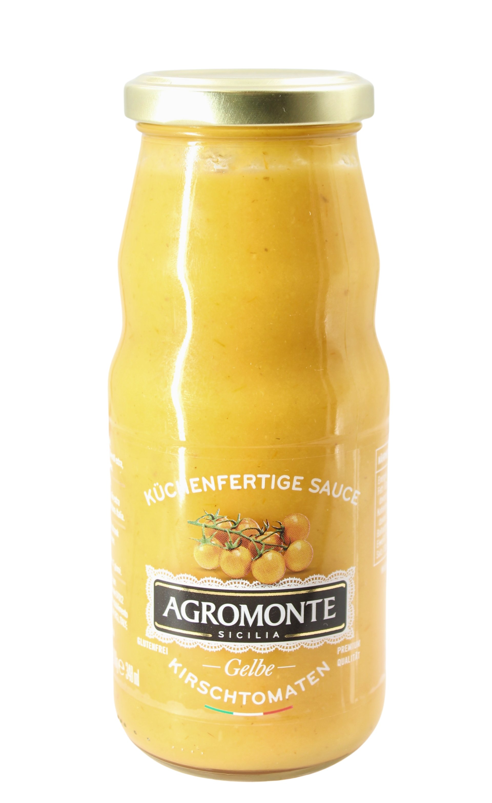 Agromonte, Salsa di Pomodorino Ciliegino Giallo 360 g, Tomaten, 0,36 kg