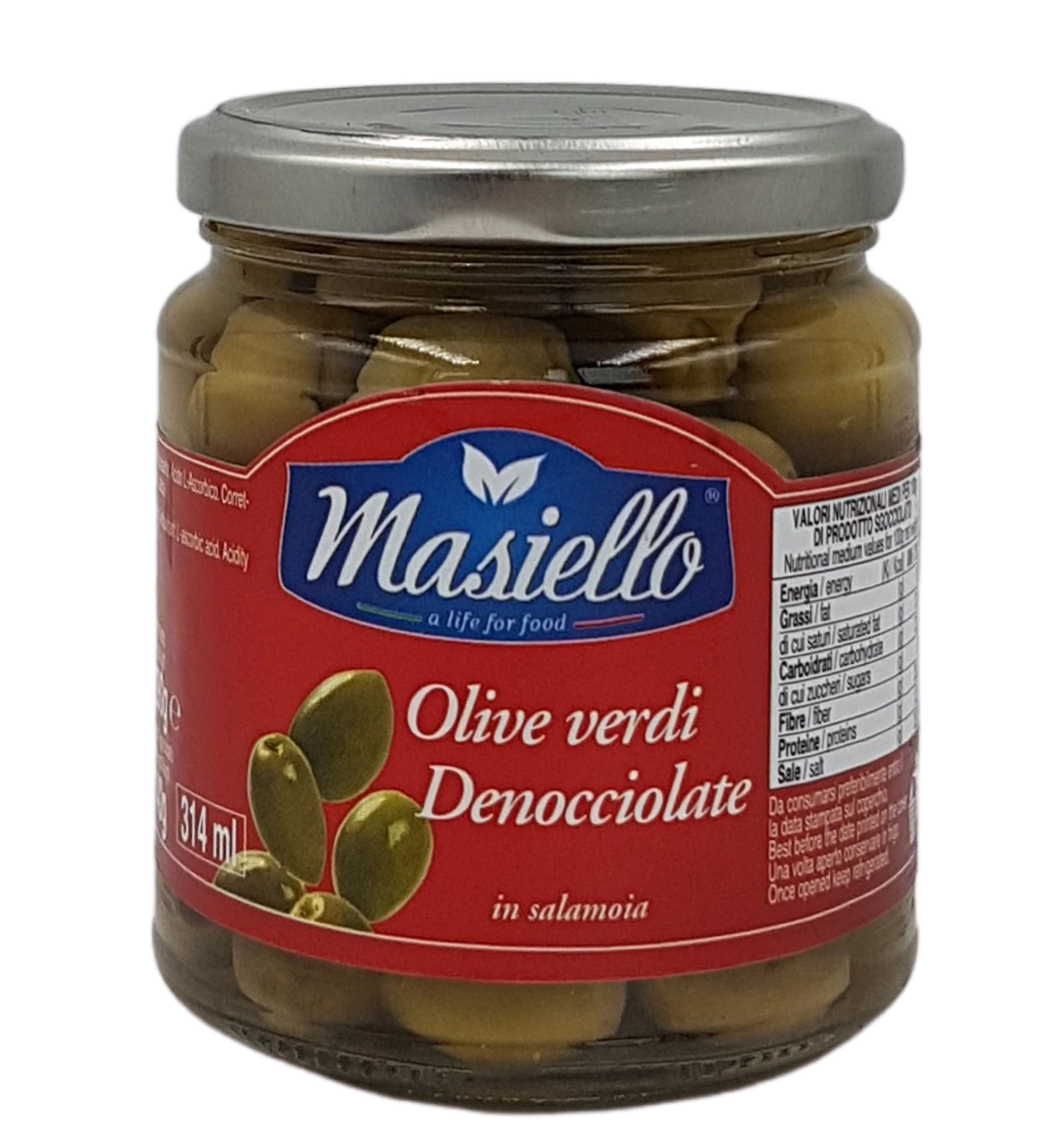 (17,79 €/kg) Masiello Olive verdi denocciolate 290 g