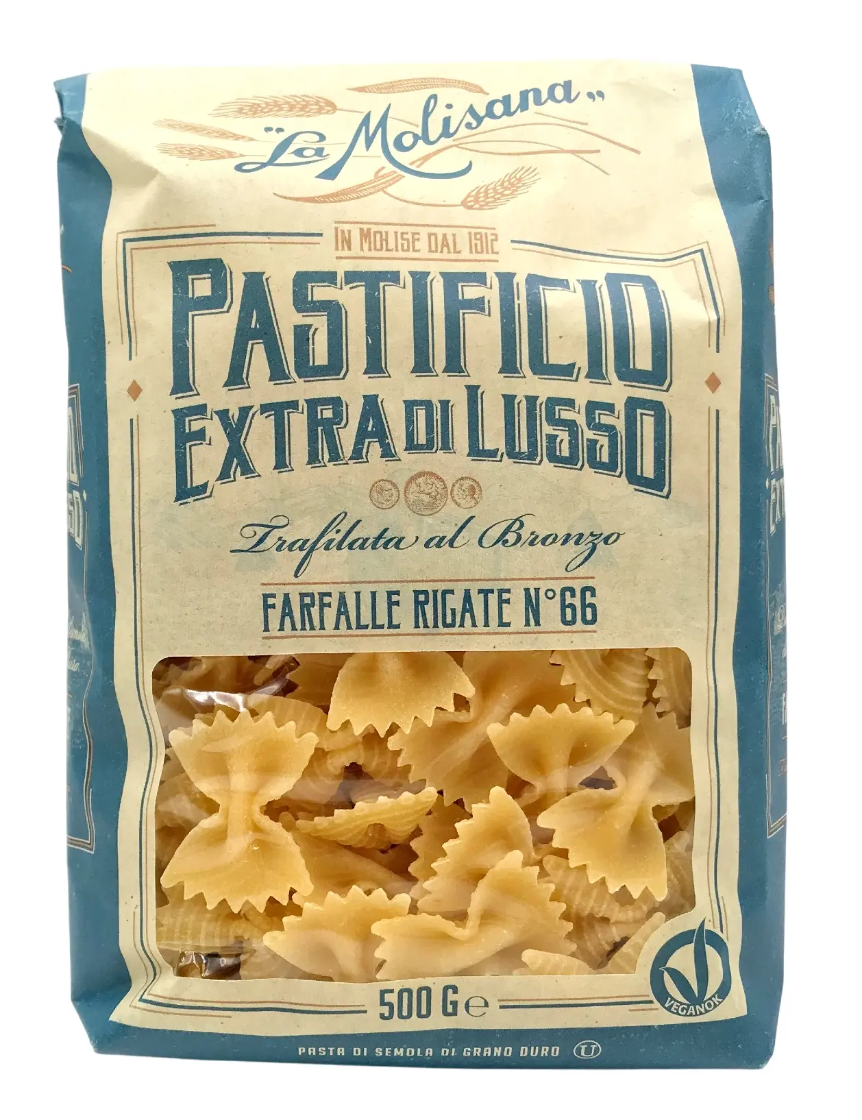 Pastificio Extra di Lusso Farfalle Rigate N°66 500 g Pastificio Extra di Lusso Farfalle Rigate N°66 500 g