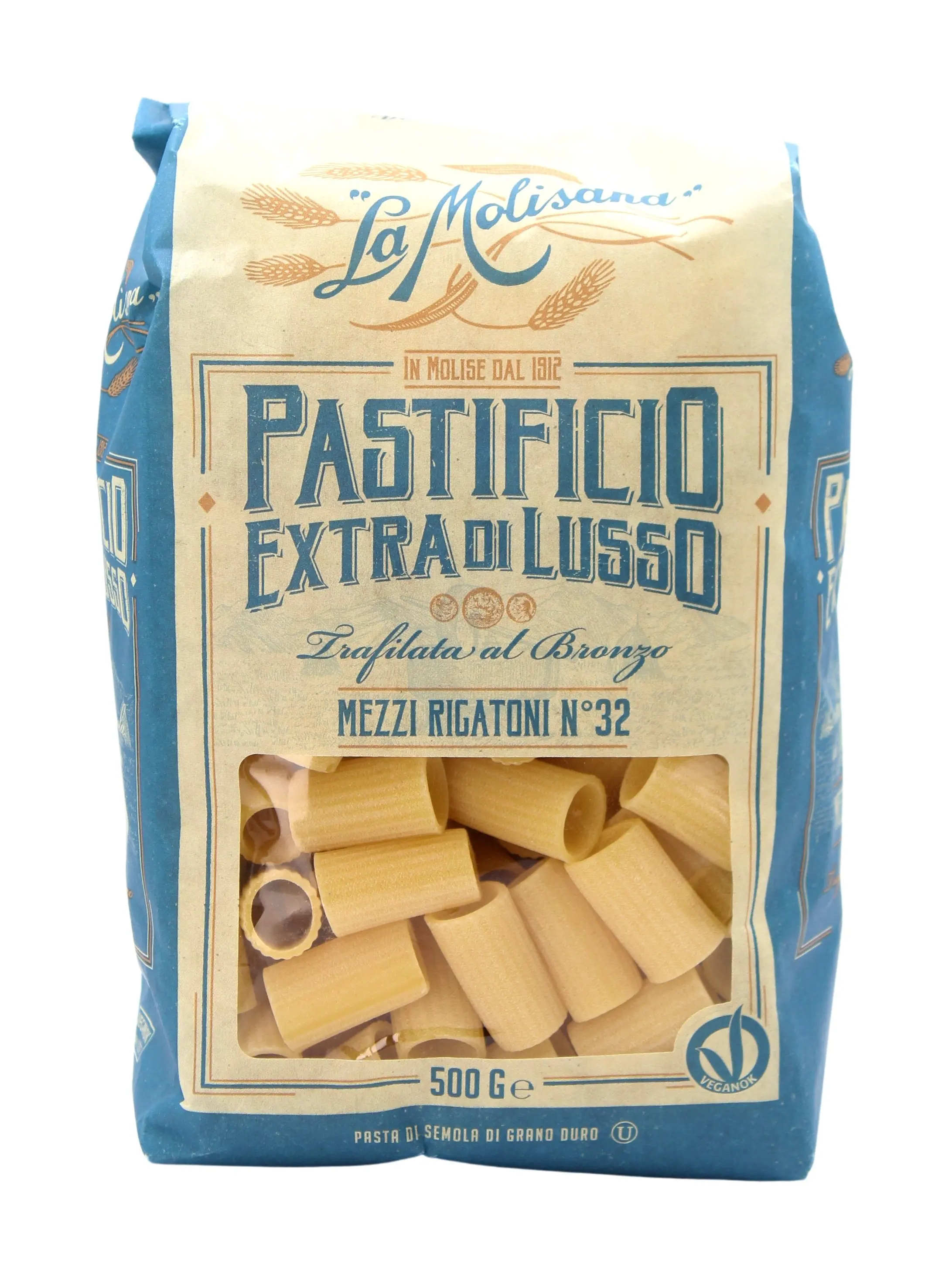 Pastificio Extra di Lusso Mezzi Rigatoni n°32 500 g Pastificio Extra di Lusso Mezzi Rigatoni n°32 500 g