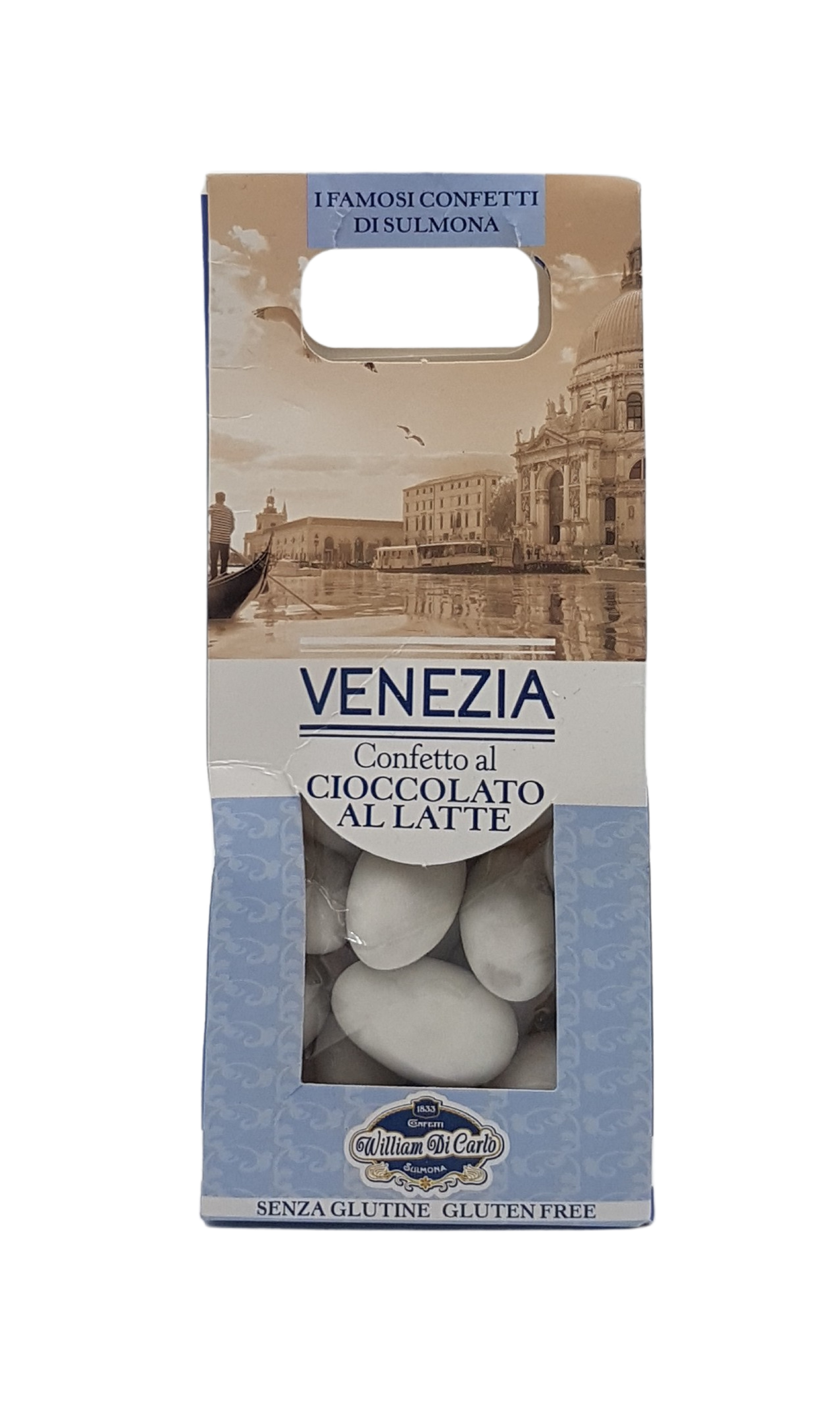 William di Carlo, Confetto al Cioccolato al Latte Venezia 100 g, Süßwaren, 0,1 kg