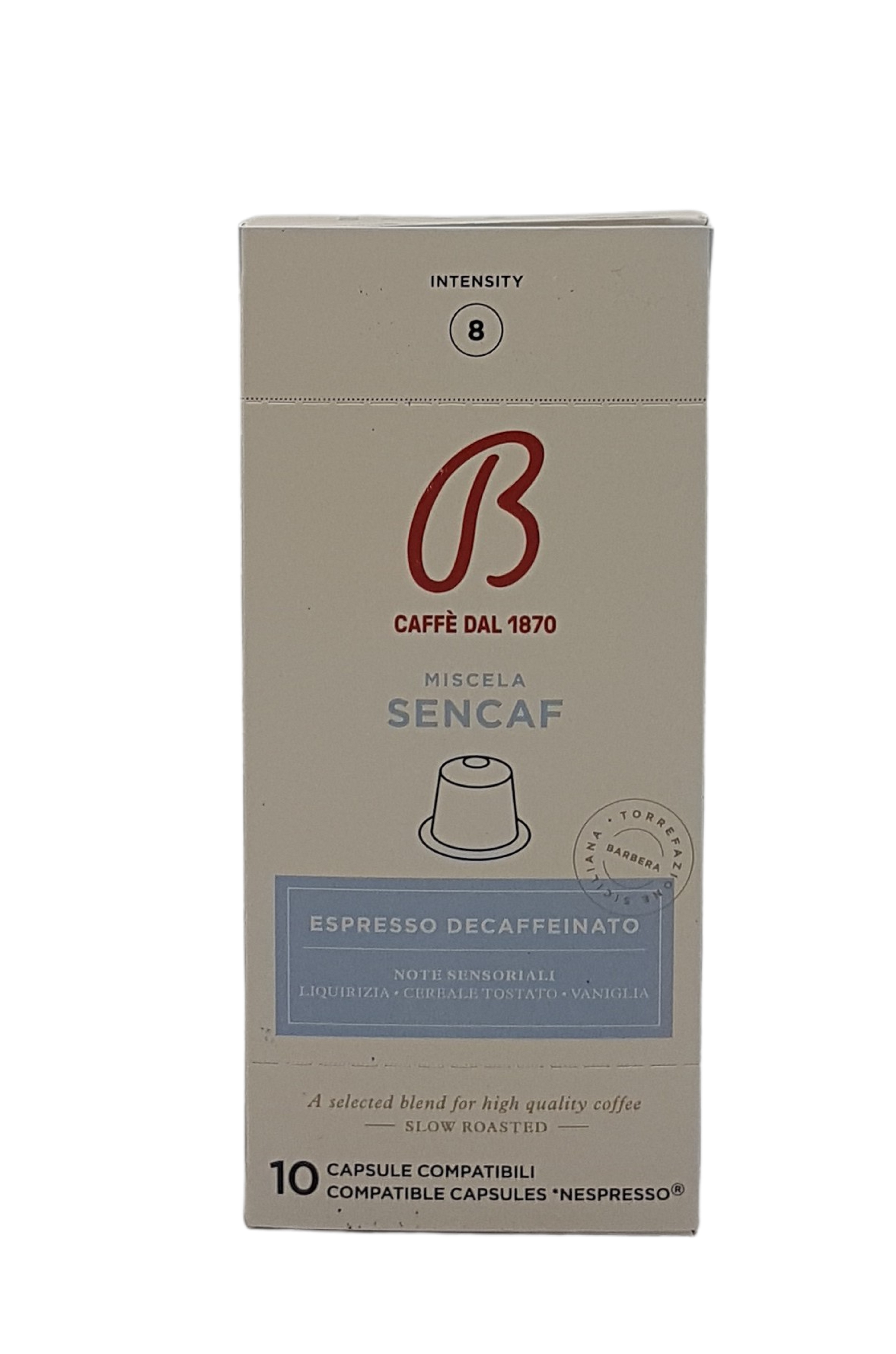 Barbera, Capsule Sencaf  decaffeinato, Espresso, 0,053 kg