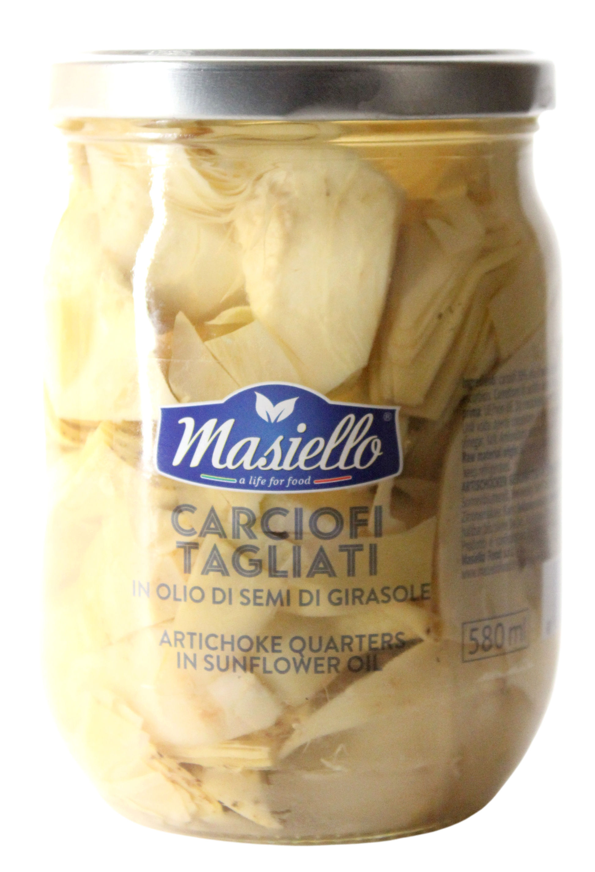 Masiello, Carciofi Tagliati 530 g, Antipasti, 0,31 kg