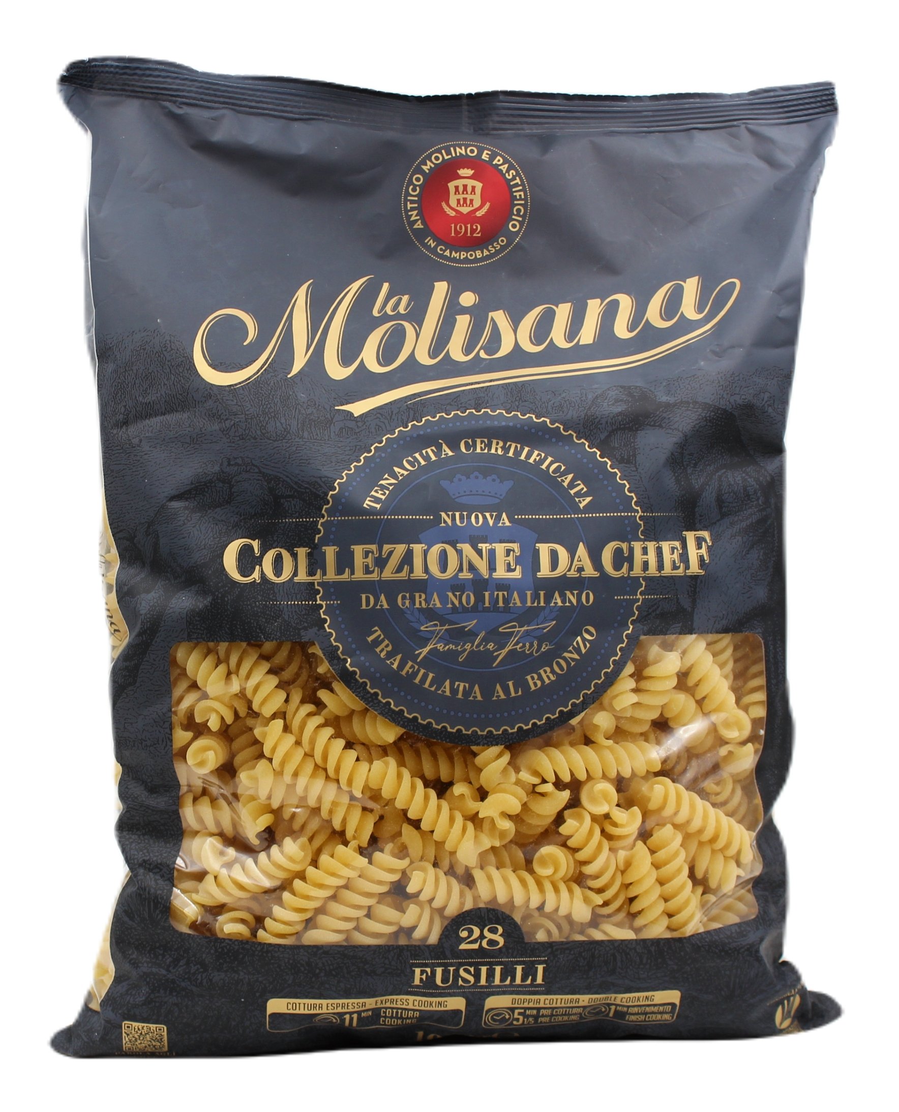 La Molisana, Collezione da Chef Fusilli N°28 1000 g, Pasta, 1 kg