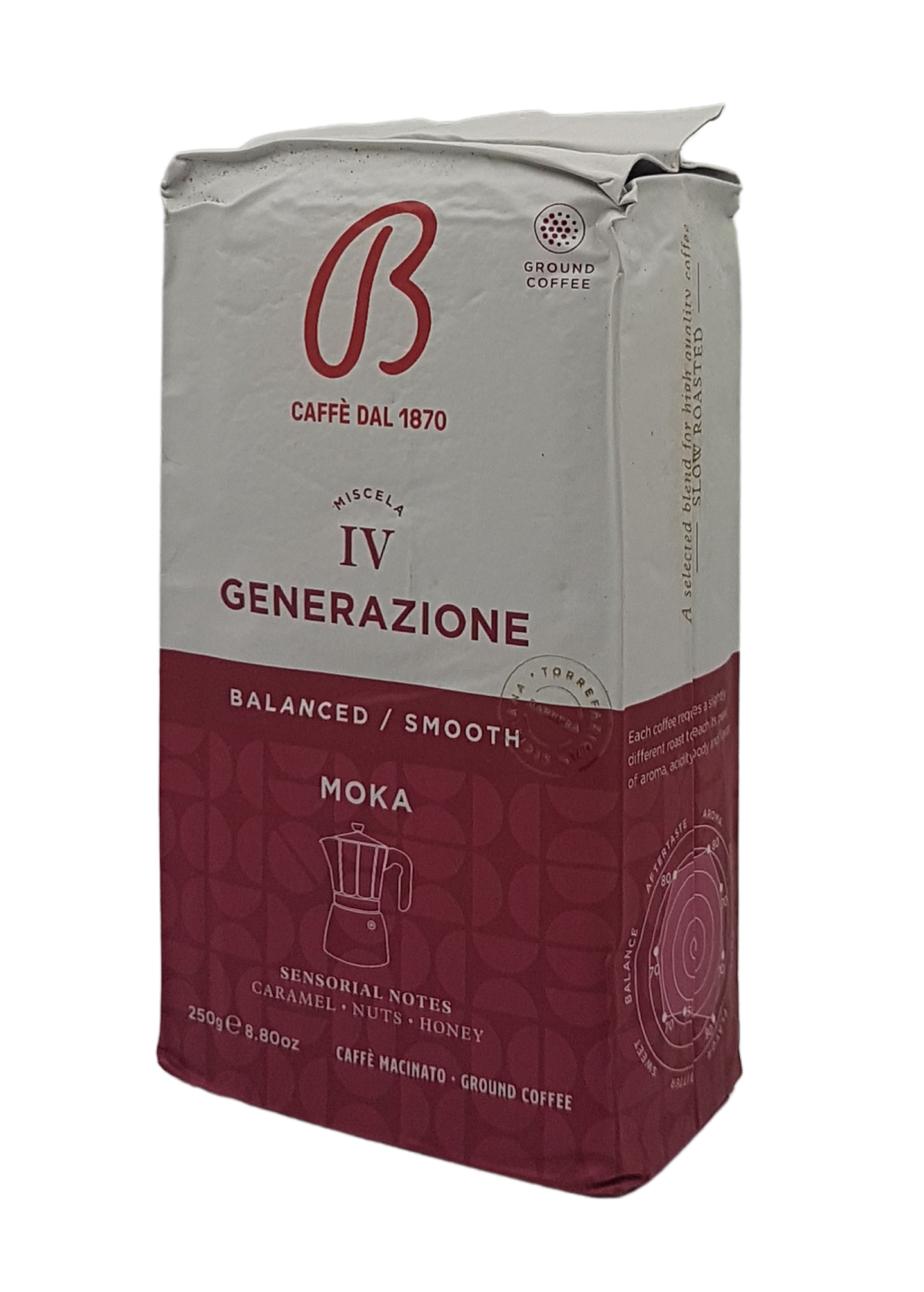 Barbera Caffè Macinato Moka IV Generazione 250 g (23,96 €/kg)