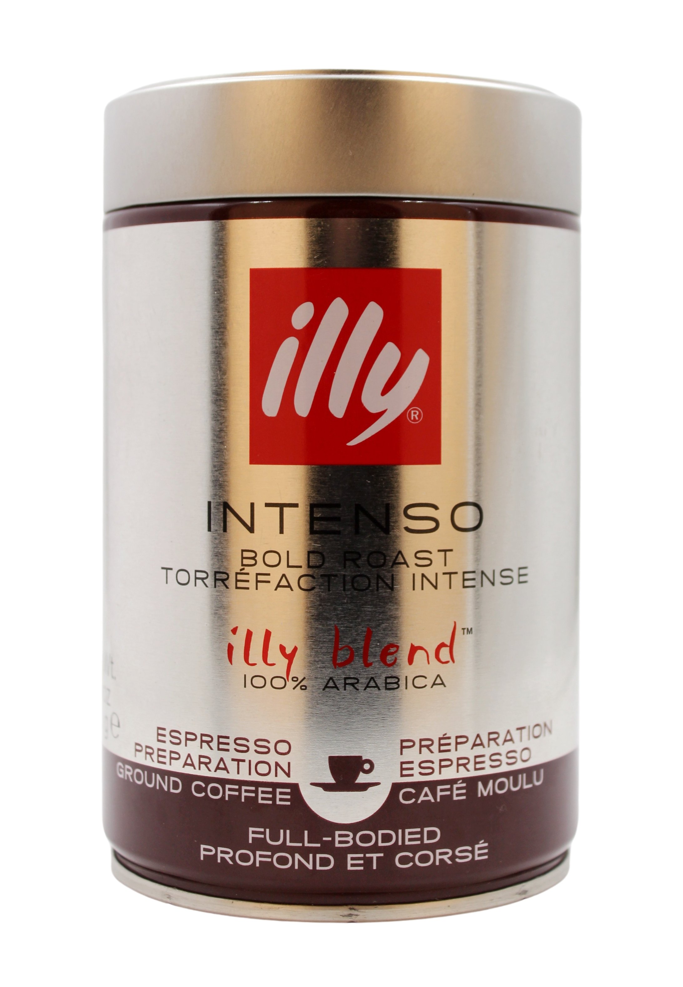 (41,56 €/kg) Illy Espresso Intenso 100% Arabica Macinato 250 g Dose