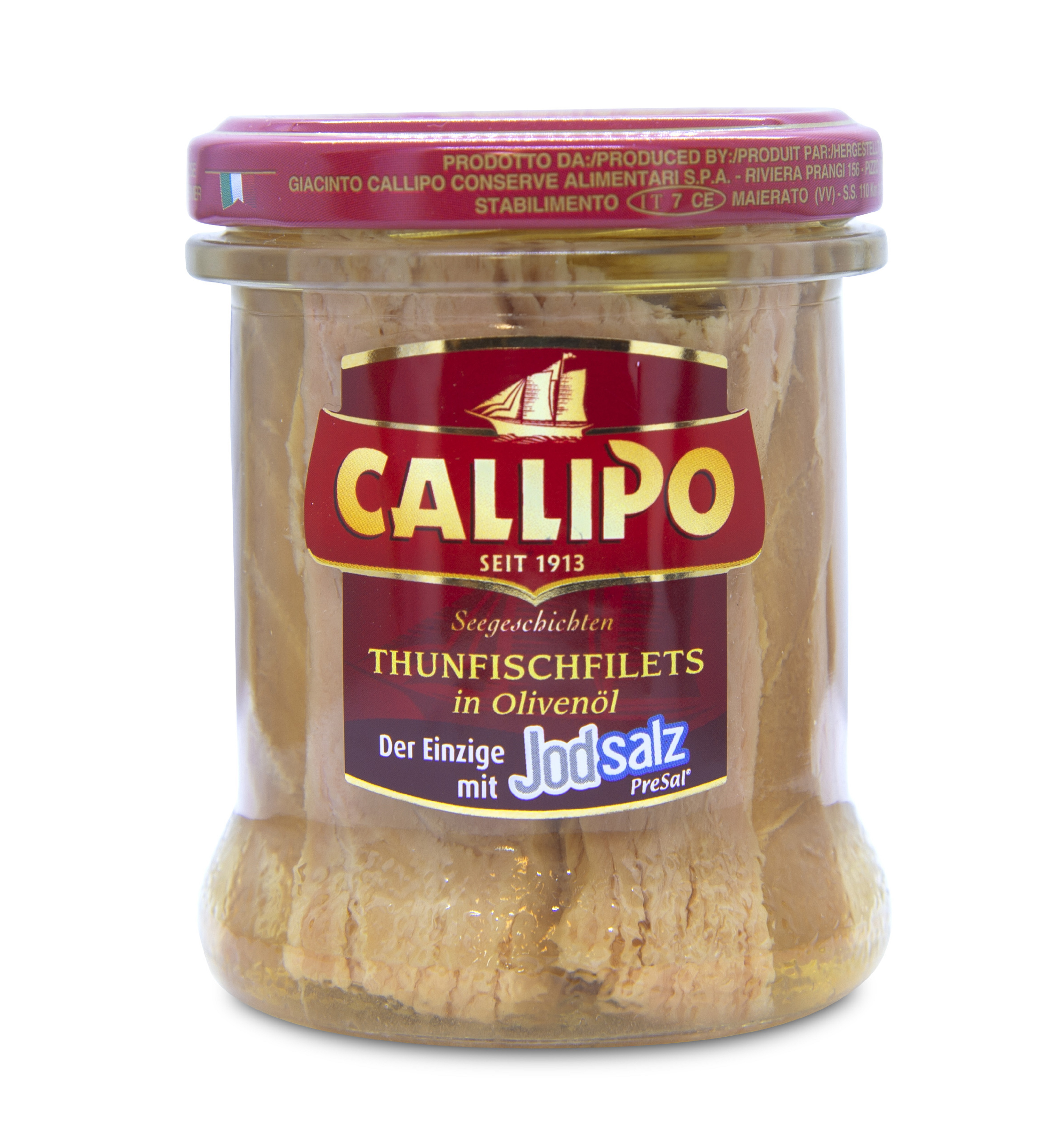 Callipo, Thunfischfilets in Olivenöl , Fisch, 0,17 kg
