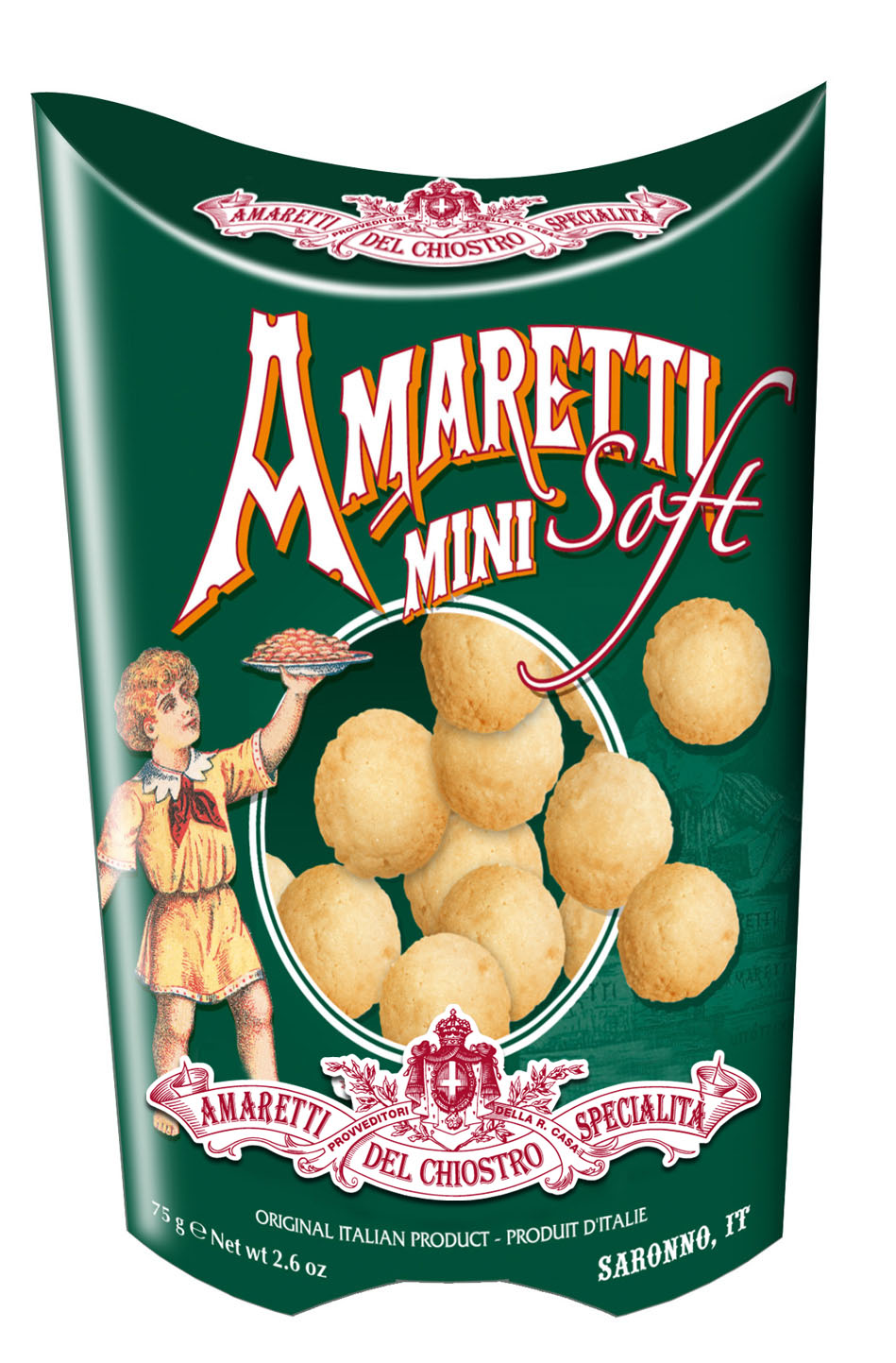 Lazzaroni - Chiostro di Saronno, Amaretti Mini Soft 75 g , Süßwaren, 0,075 kg