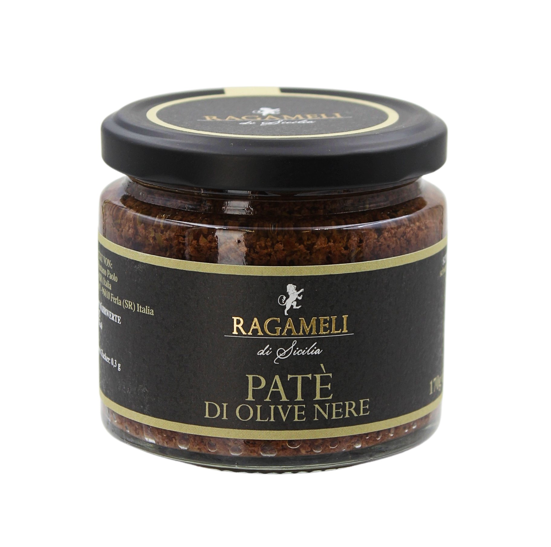 (28,18 €/kg) Ragameli Patè di Olive Nere 170 g