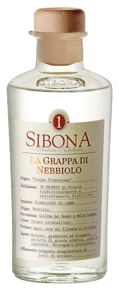 Antica Distilleria Sibona, La Grappa di Nebbiolo, Grappa, 0,5 l
