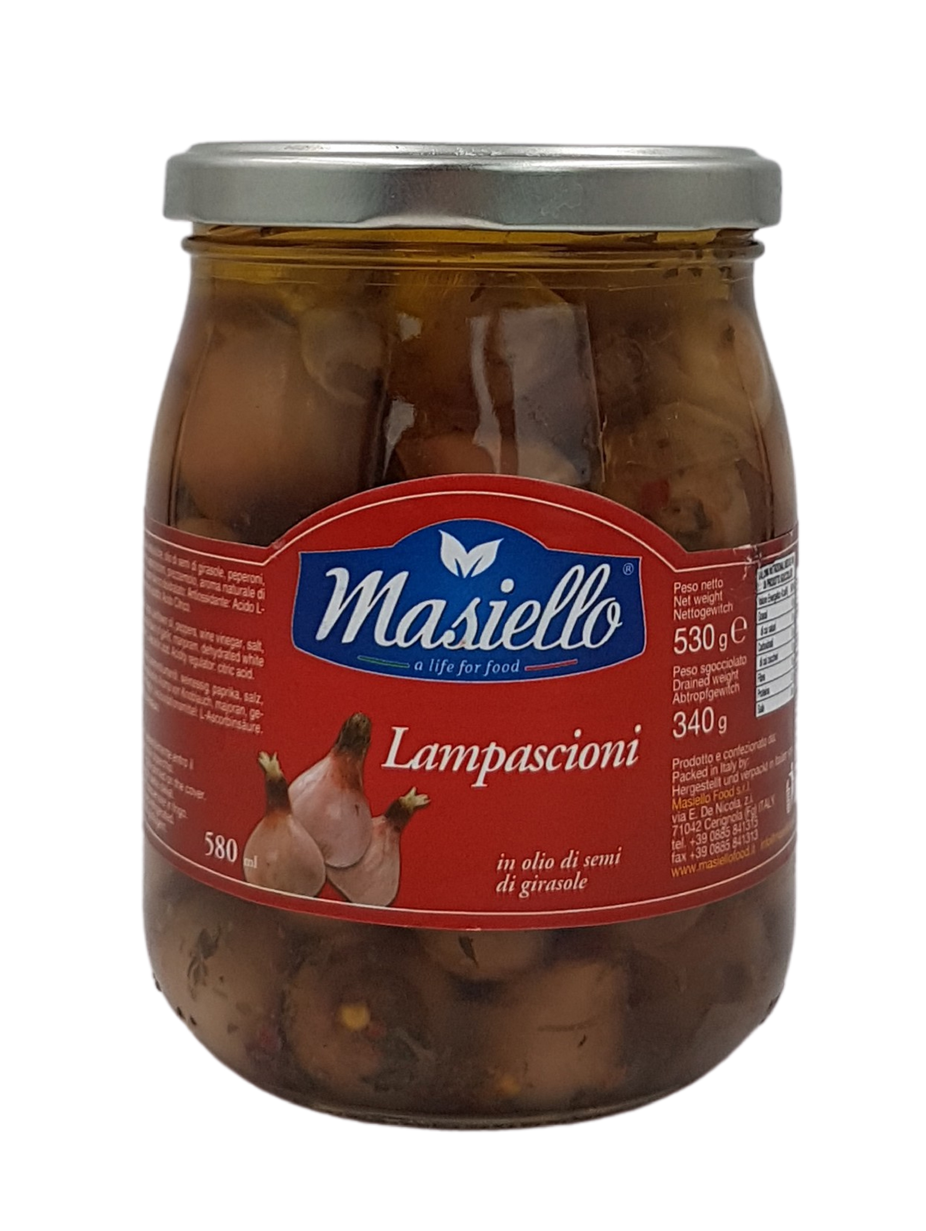 Masiello, Lampascioni in Olio 530 g, Antipasti, 0,34 kg