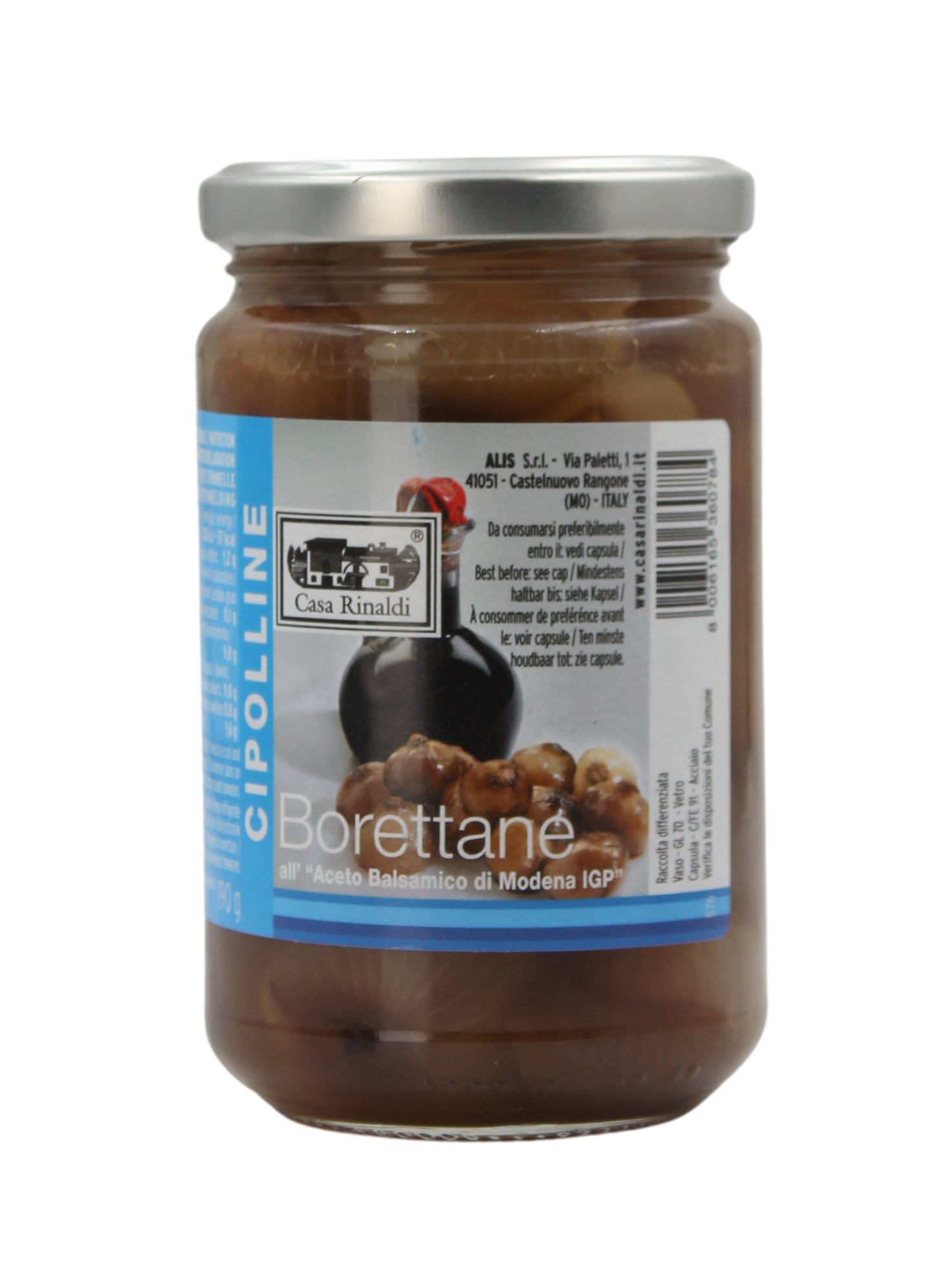 (22,58 €/kg) Casa Rinaldi Cipolline Borettane all'Aceto Balsamico di Modena IGP 300 g