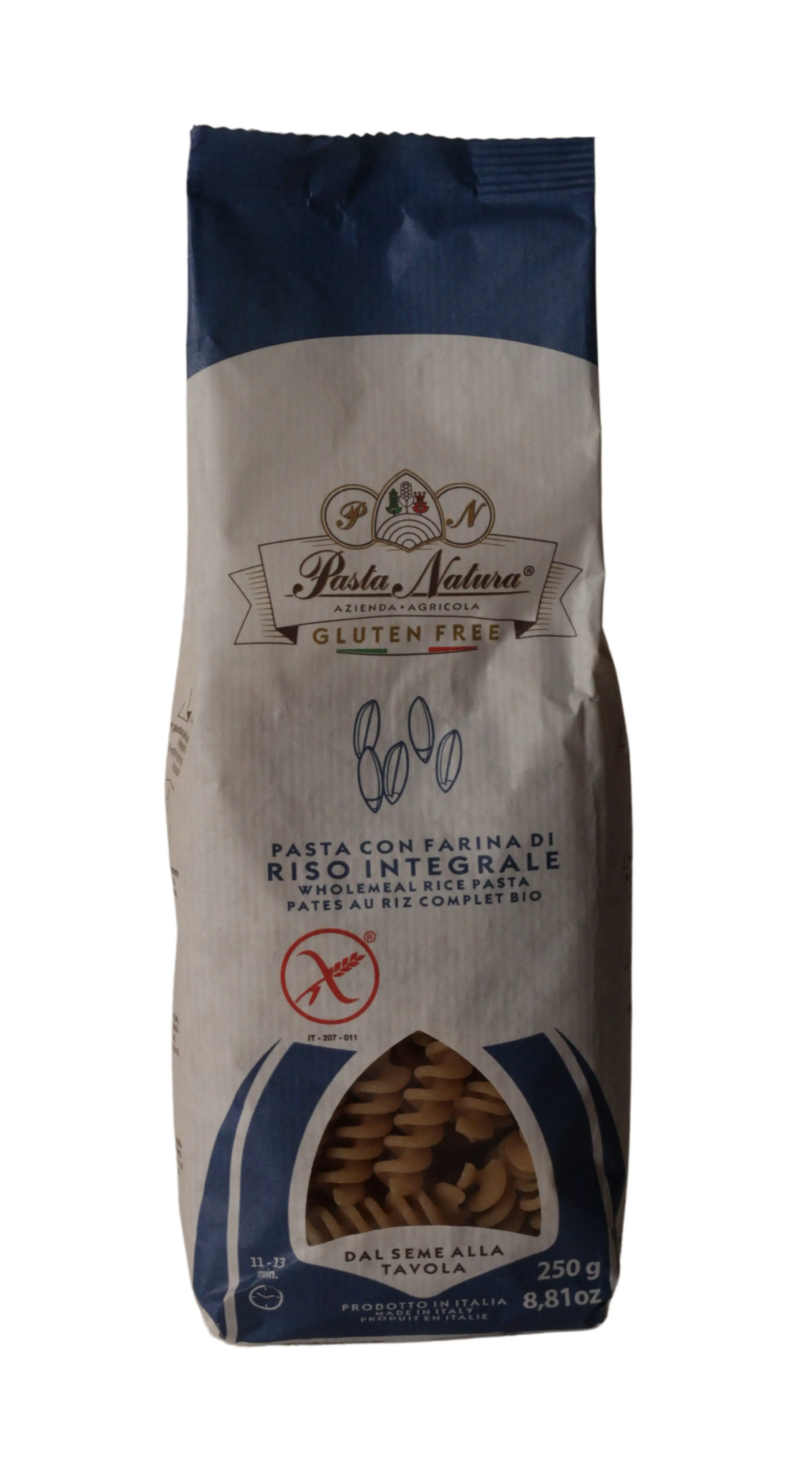 Fussili con Farina di Riso Integrale senza Glutine 250 g Fussili con Farina di Riso Integrale senza Glutine 250 g