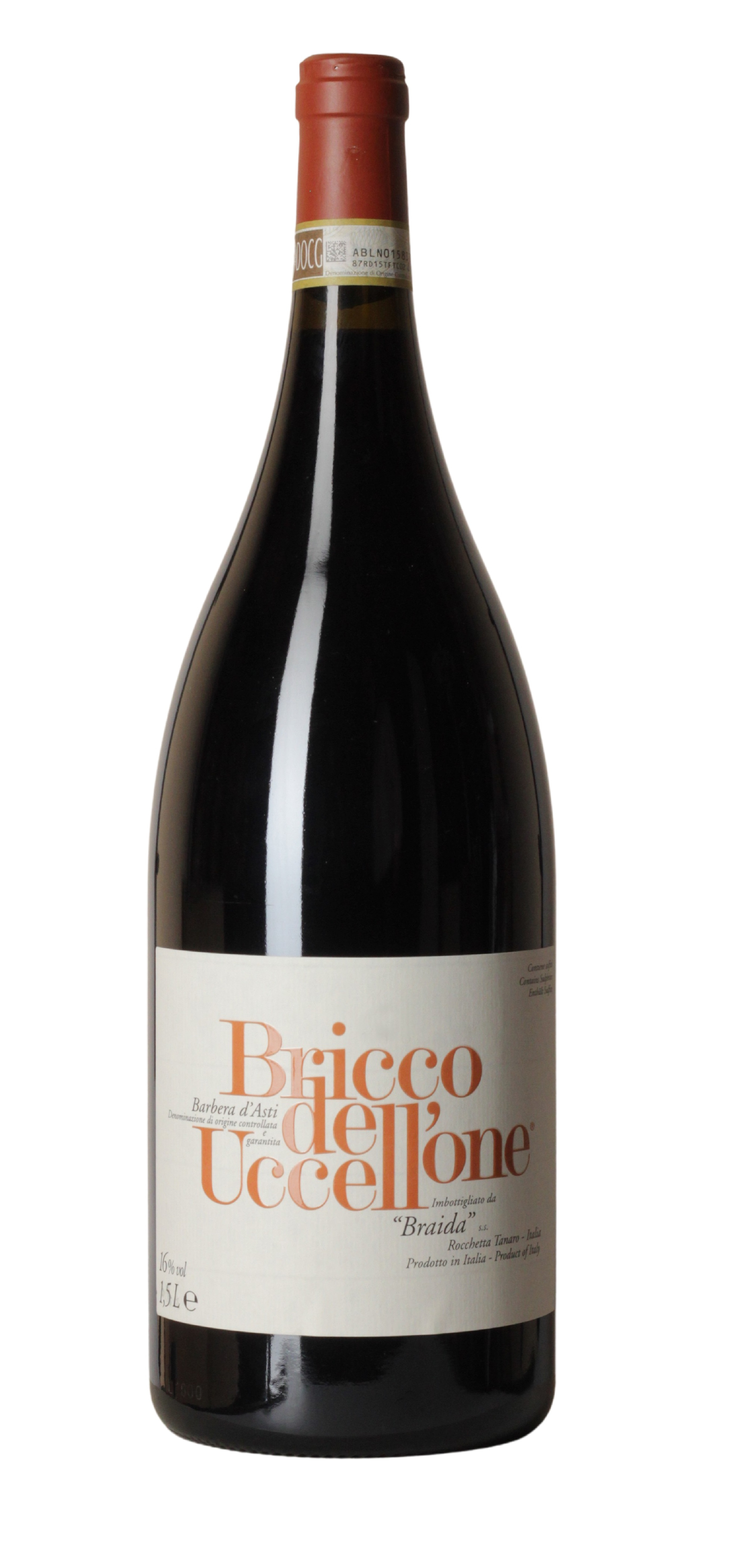Braida, Bricco dell'Uccellone 1,5 l Magnumflasche, Rotwein, 1,5 l