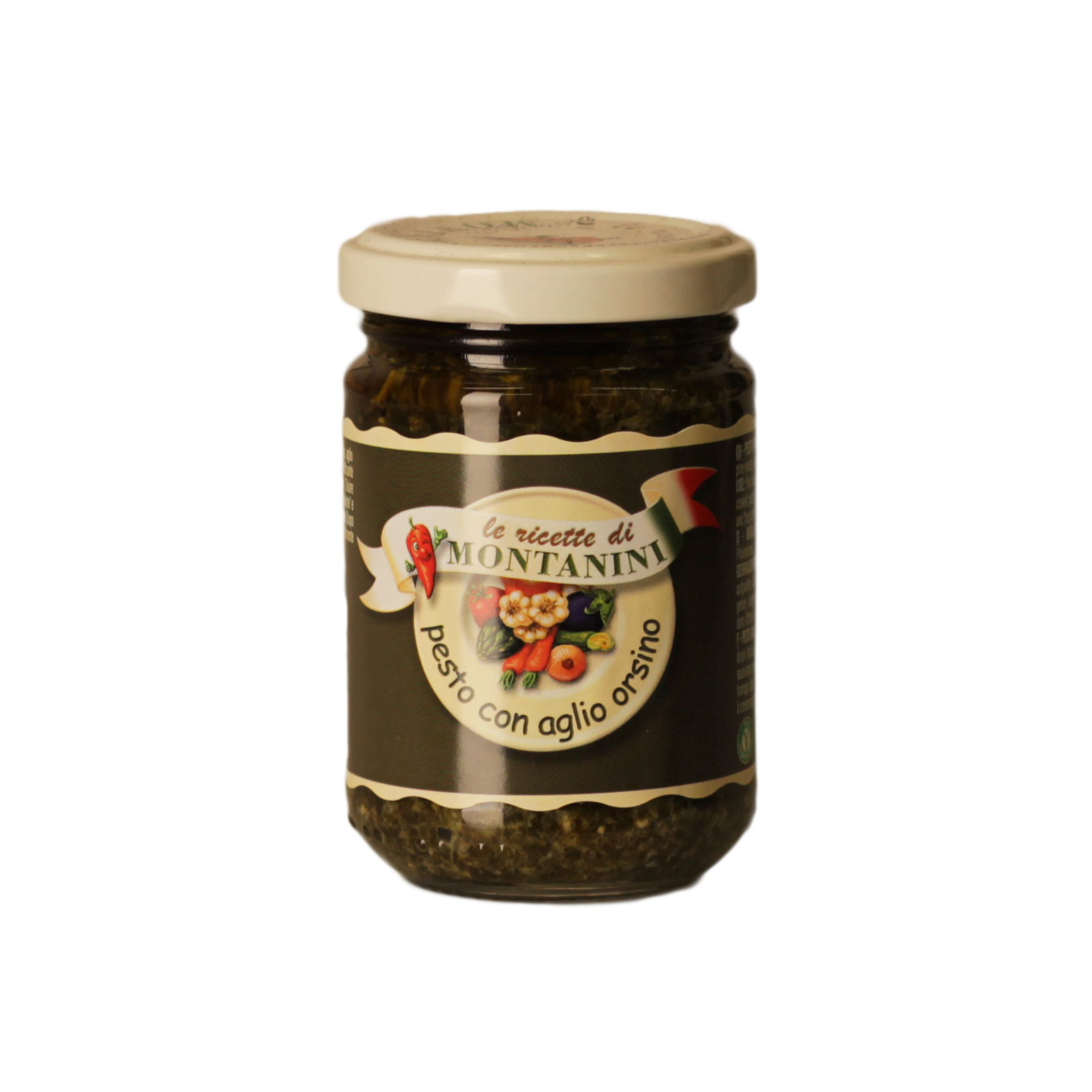 Montanini, Pesto con Aglio Orsino 140g, Saucen & Pesto, 0,14 kg