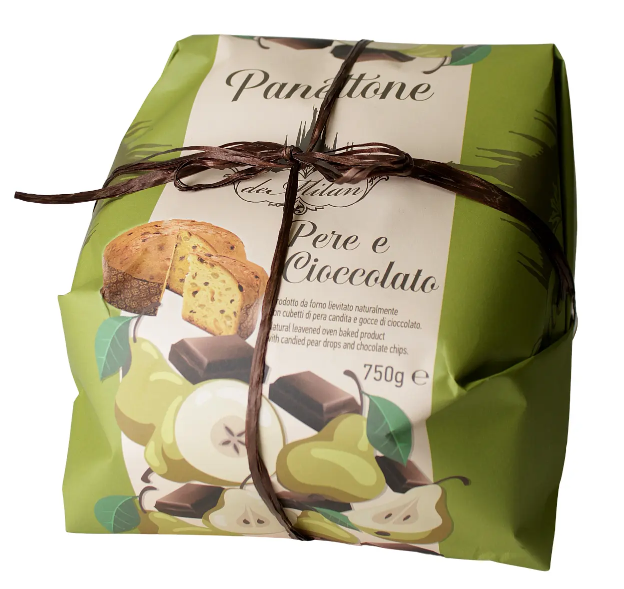 Lazzaroni - Chiostro di Saronno, Panettone Pere e Cioccolato 750 g, Süßwaren, 