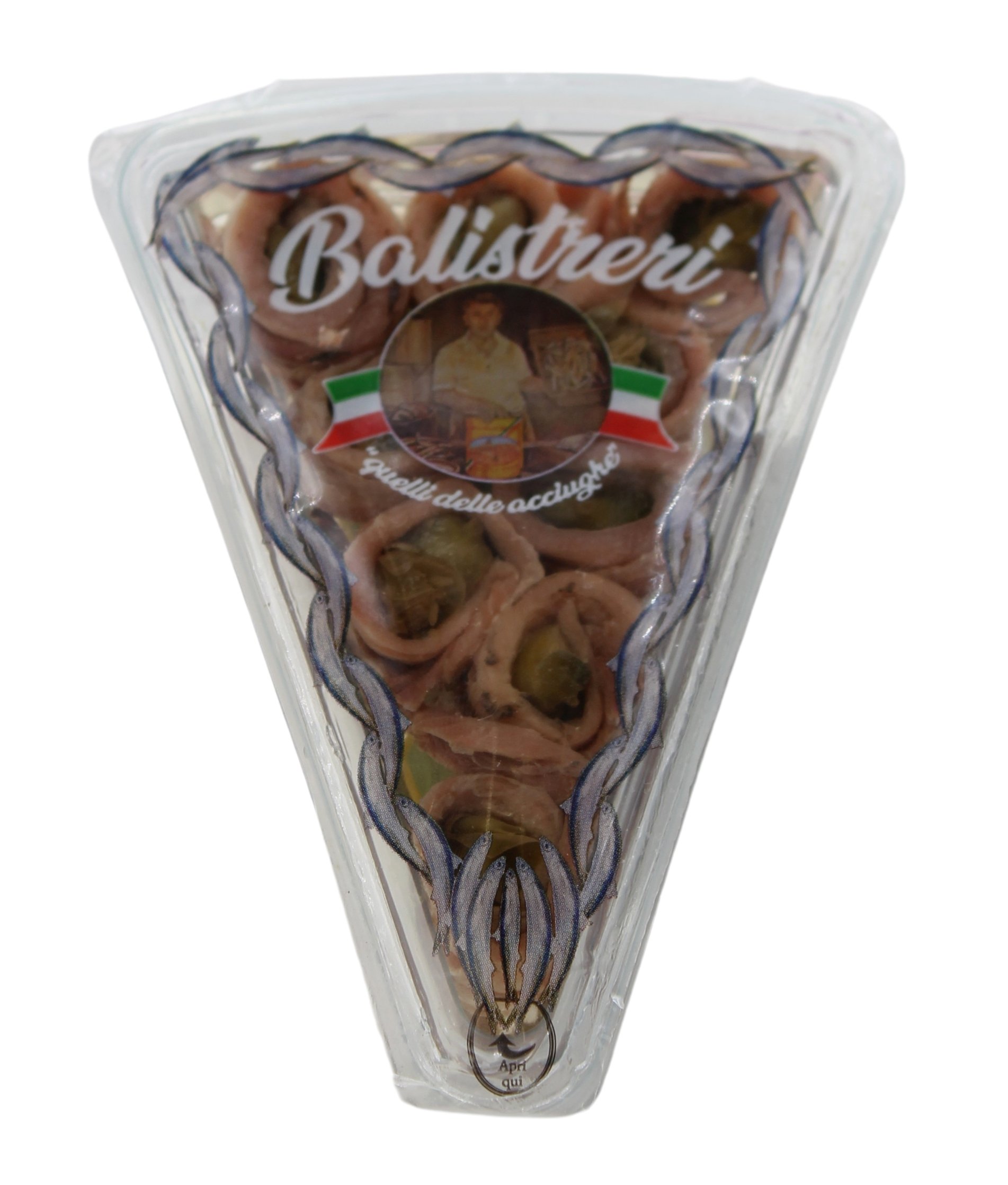(68,63 €/kg) Balistreri Girolamo & C. s.n.c. Sardellenringe Sizilianischer Art mit Kapern in Sonnenblumenöl 80 g
