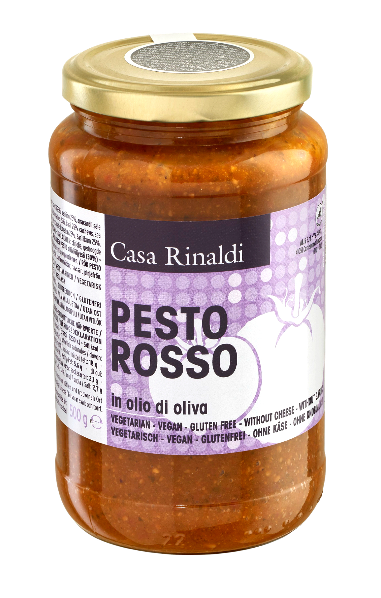 (27,98 €/kg) Casa Rinaldi Pesto Rosso in Olio di Oliva 500 g