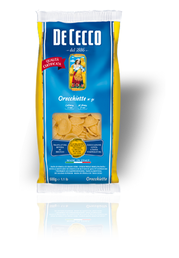 De Cecco, Orecchiette N°91, Pasta, 0,5 kg