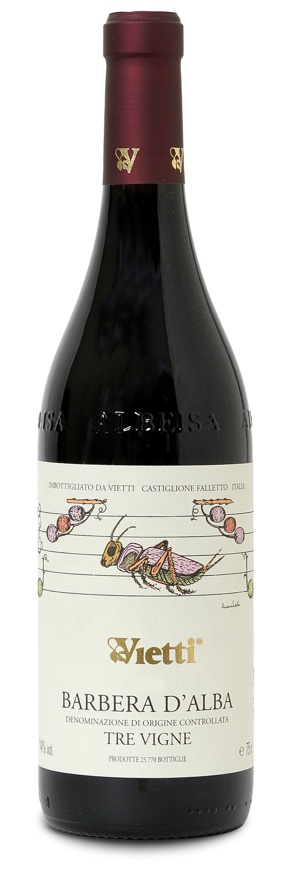 (26,65 €/l) Vietti Tre Vigne Barbera d'Alba