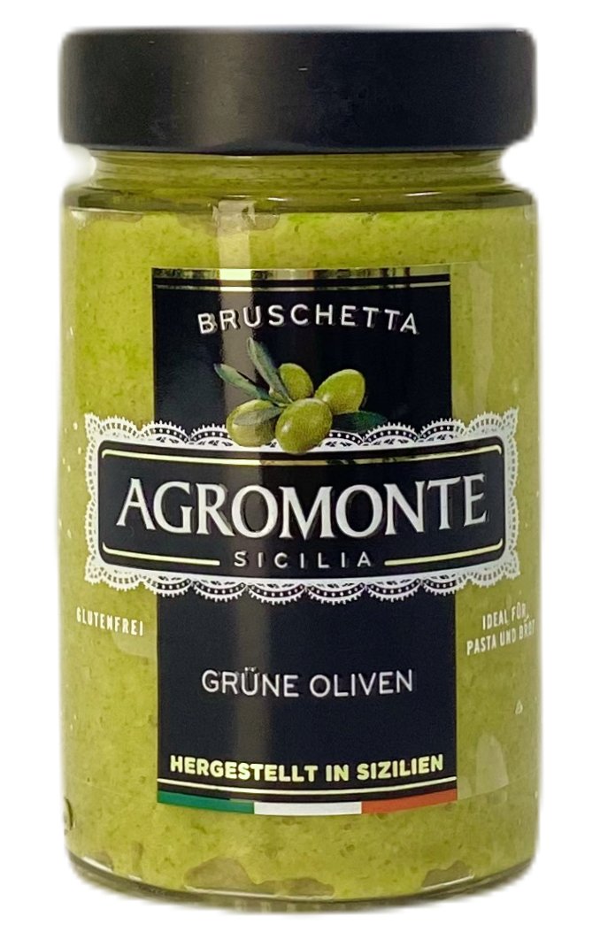 Agromonte, Bruschetta Olive Verdi 200 g, Saucen & Pesto, 0,2 kg