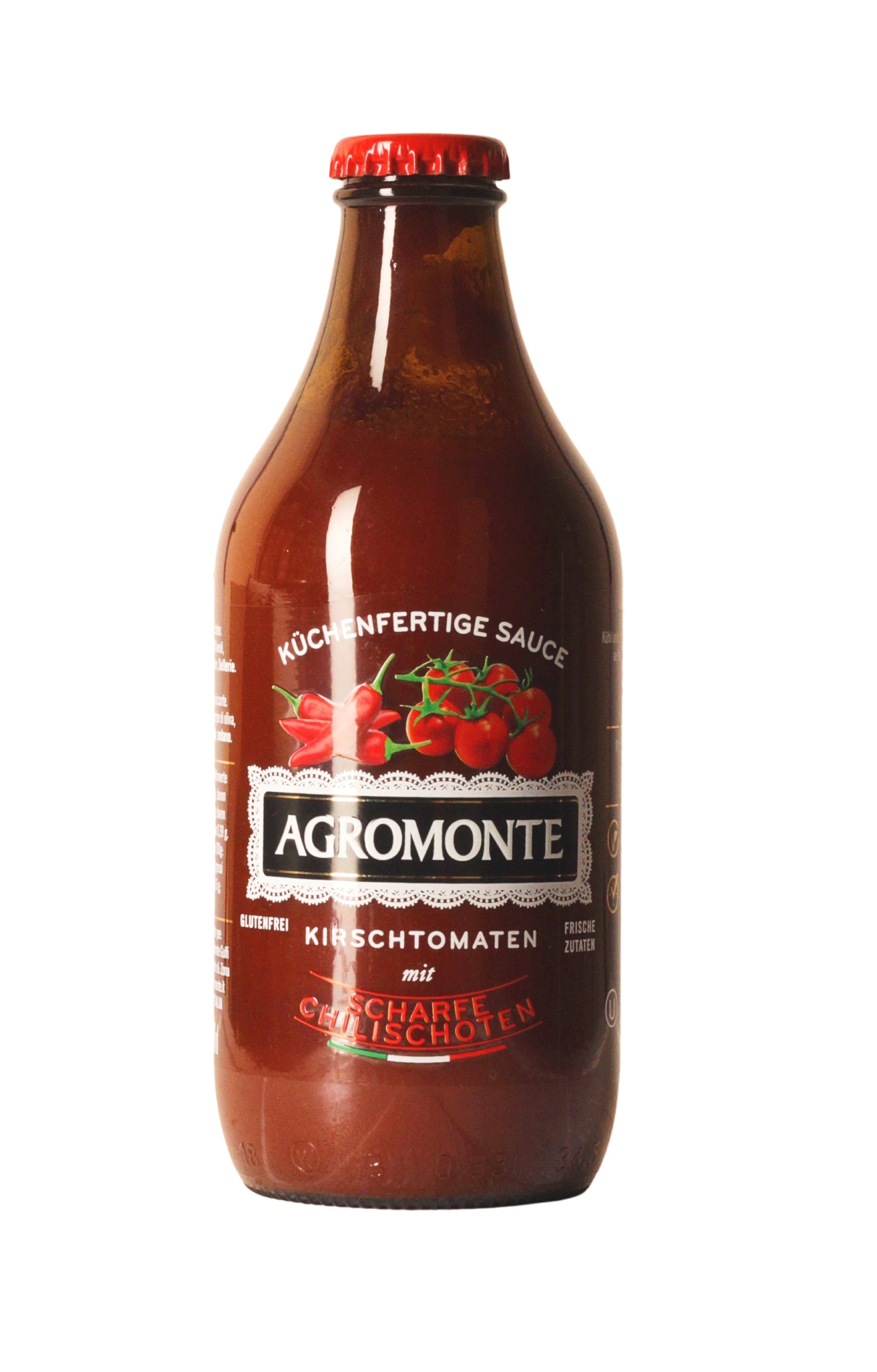Agromonte, Salsa di Pomodoro Ciliegino al Peperoncino 330 g, Tomaten, 0,33 kg