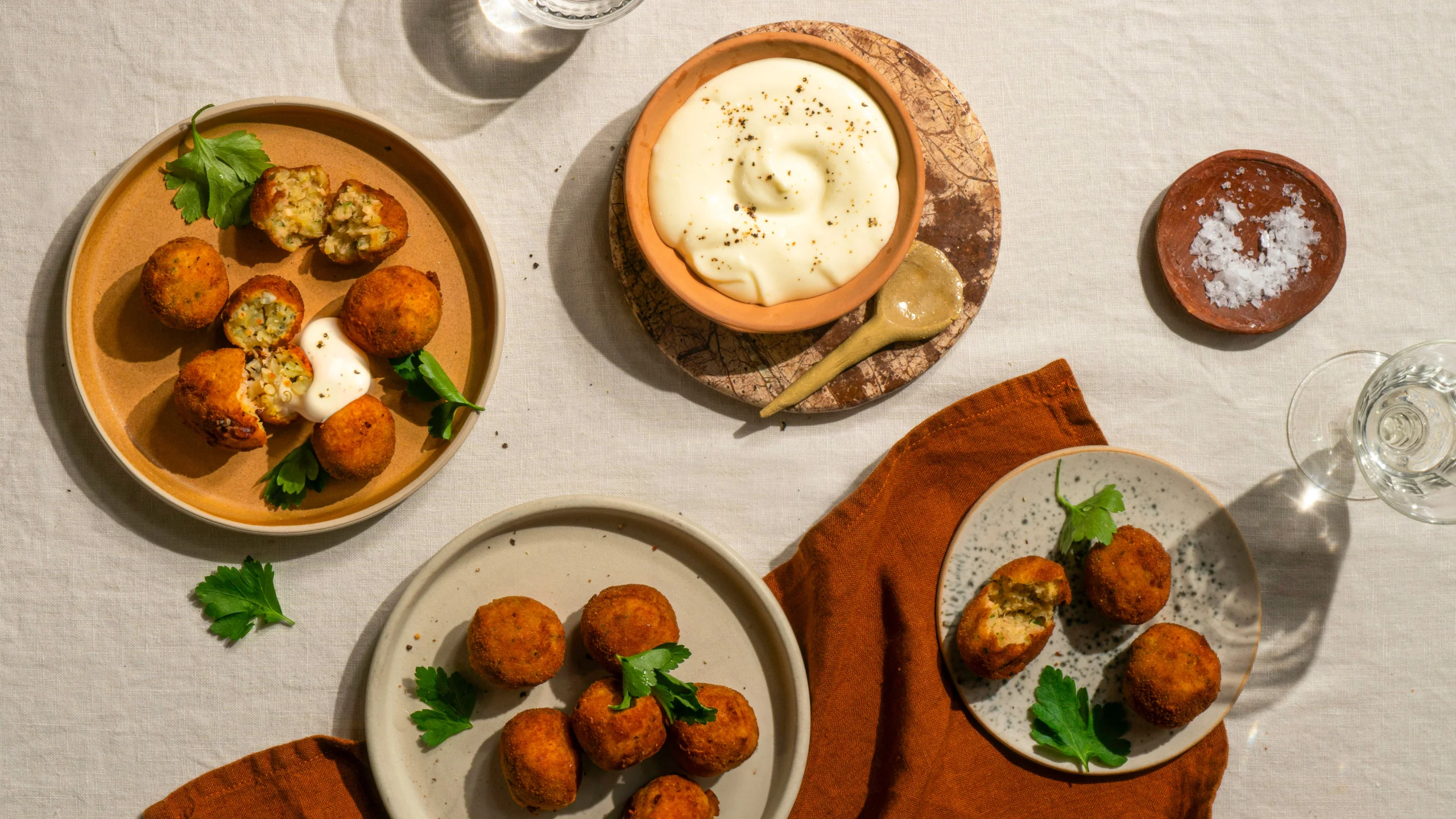 Polpette di Tonno e Patate – Thunfisch-Kartoffelbällchen mit Mayonnaise