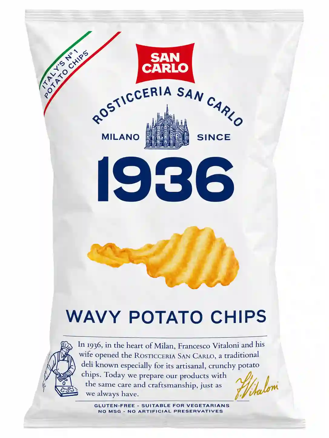 Chips Wavy Milano 180 g