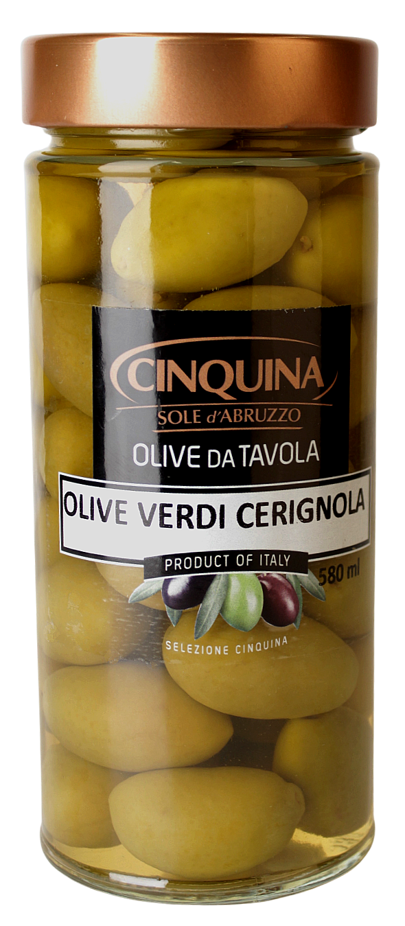 (15,59 €/kg) Cinquina Sole d ́Abruzzo Olive Verdi Cerignola 320 g