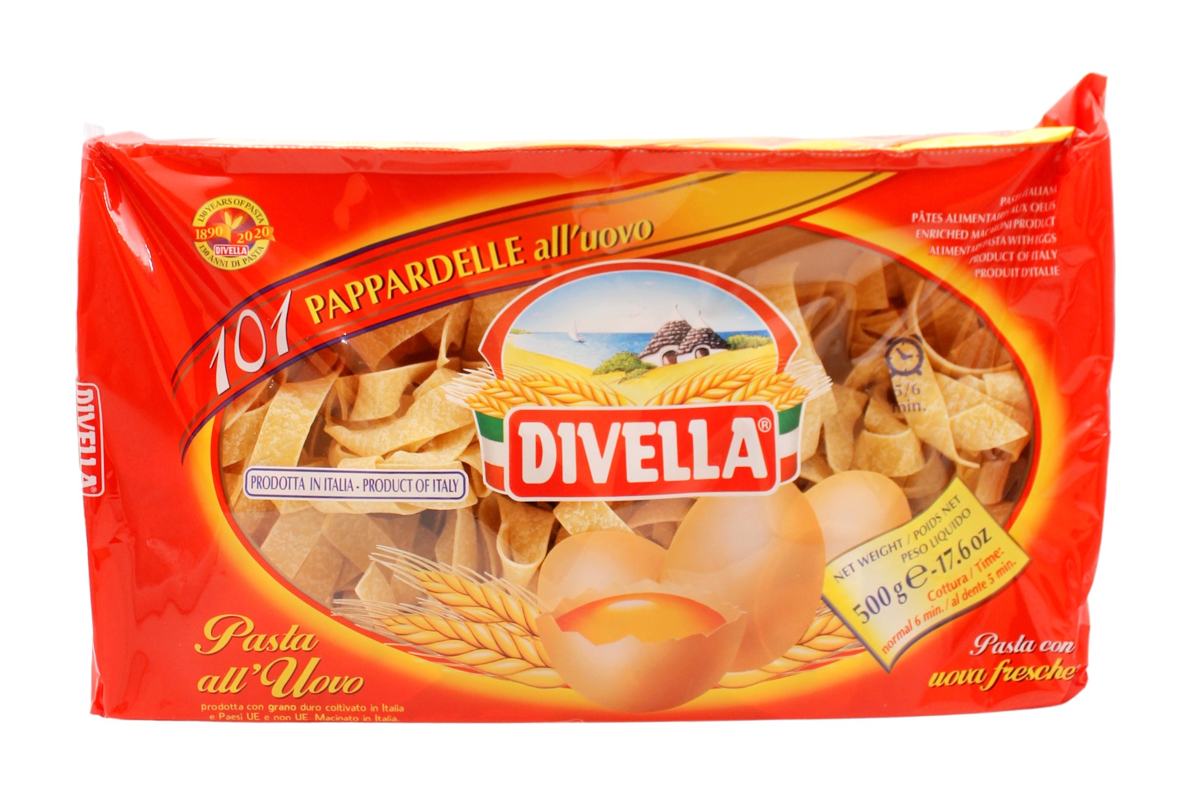 Divella, Pappardelle all'Uovo n°101 500 g, Pasta, 0,5 kg