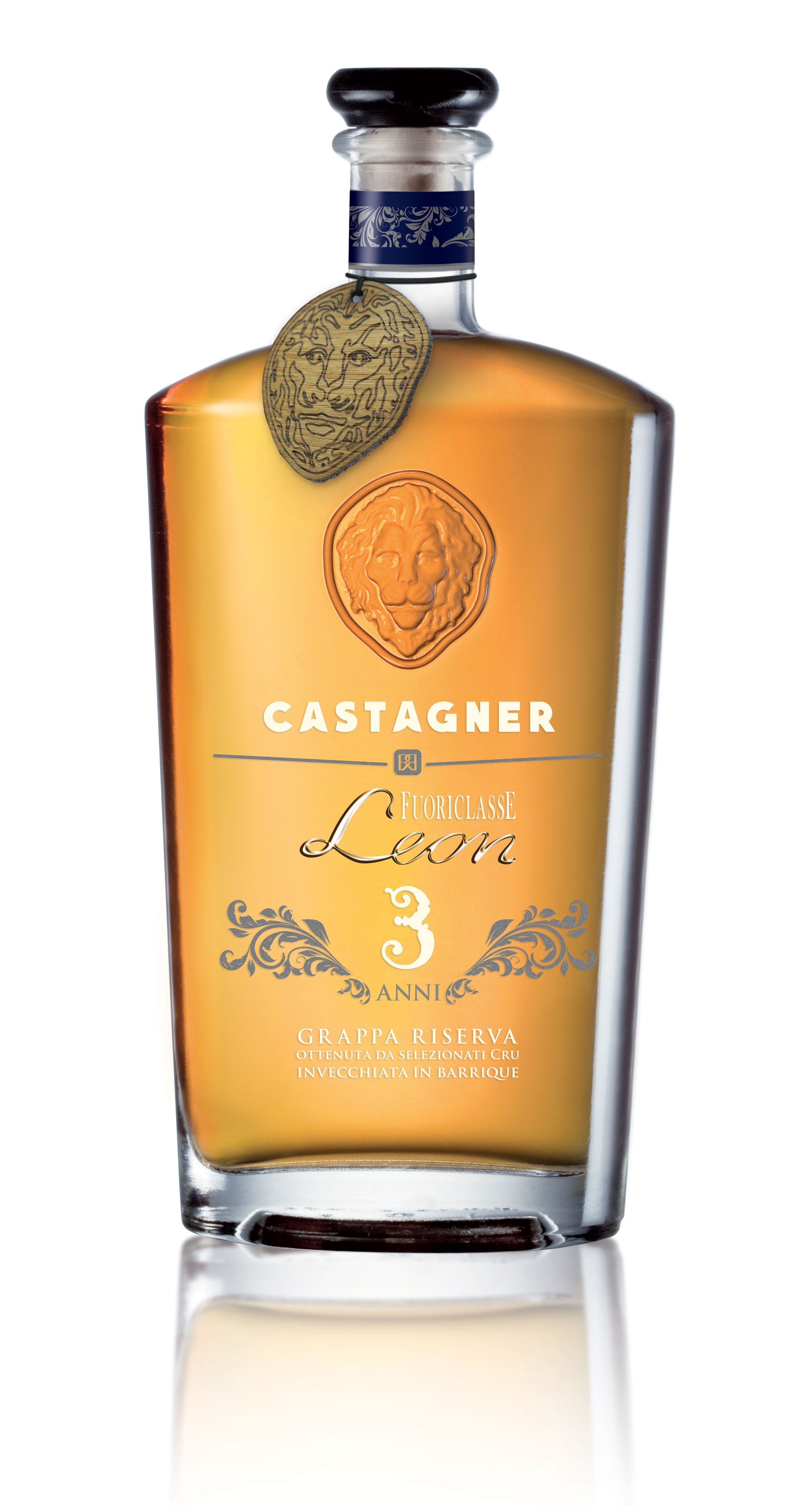 Castagner, Grappa Riserva Leon 3 Anni 70 cl, Grappa, 0,7 l