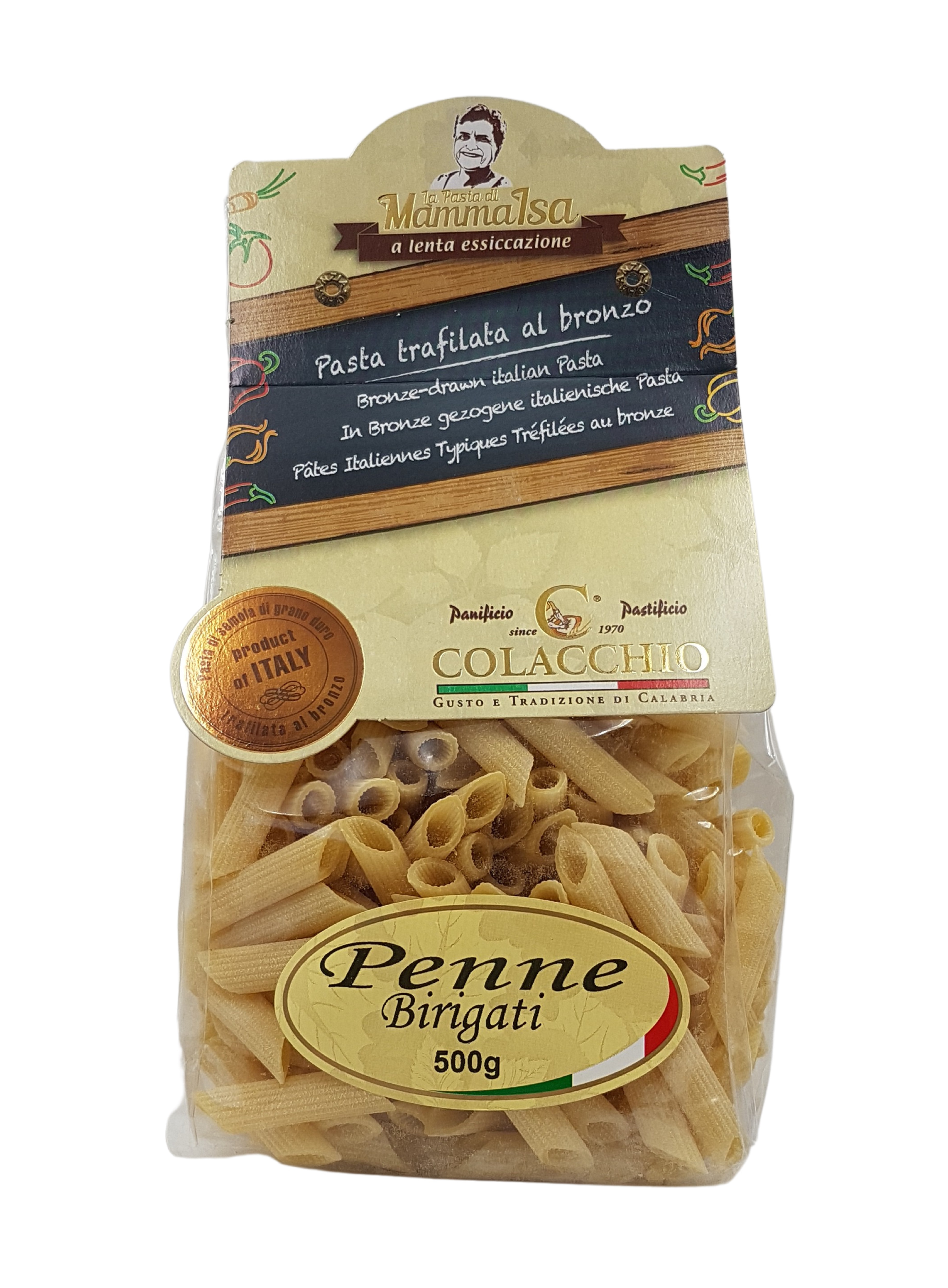 La Pasta di Mamma Isa, Pasta Penne Birigati 500 g, Pasta, 0,5 kg