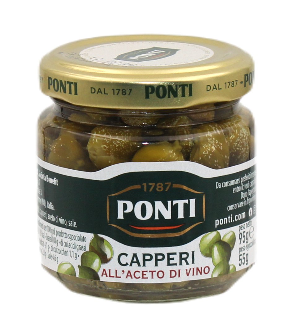 (43,45 €/kg) Ponti Capperi all ́Aceto di Vino 95 g