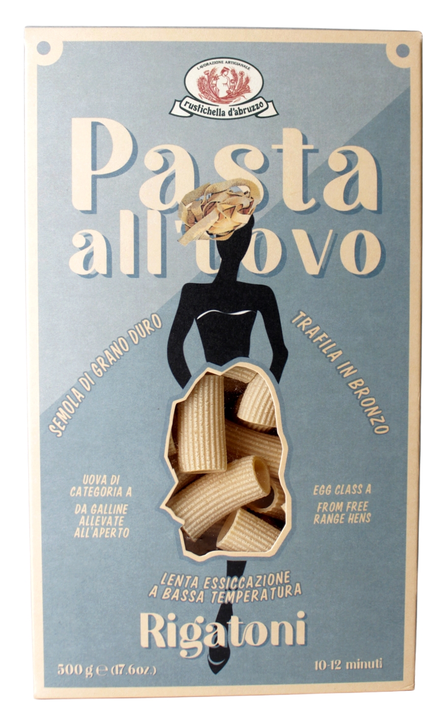 (13,98 €/kg) Rustichella d'Abruzzo Pasta all'Uovo Rigatoni 500 g