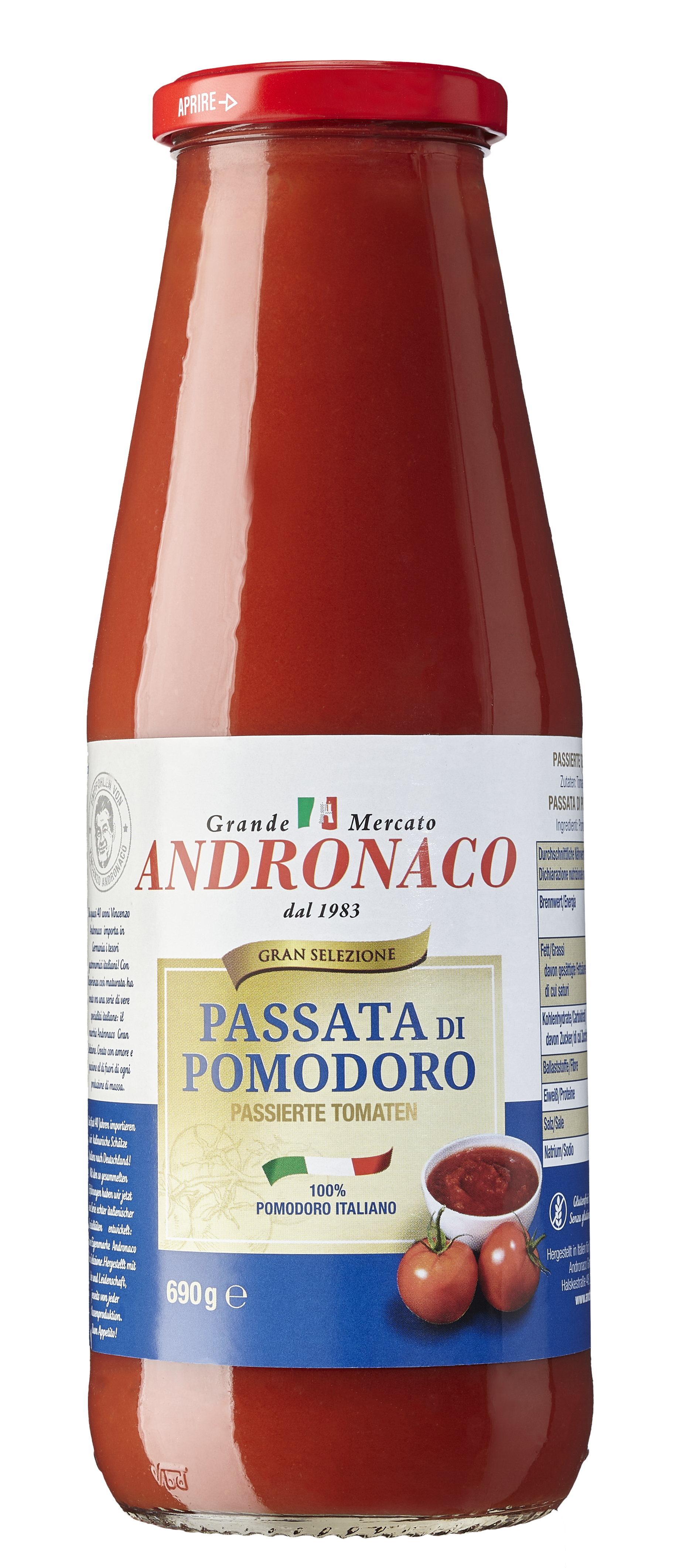(2,41 €/kg) ANDRONACO Passata di Pomodoro 700 g