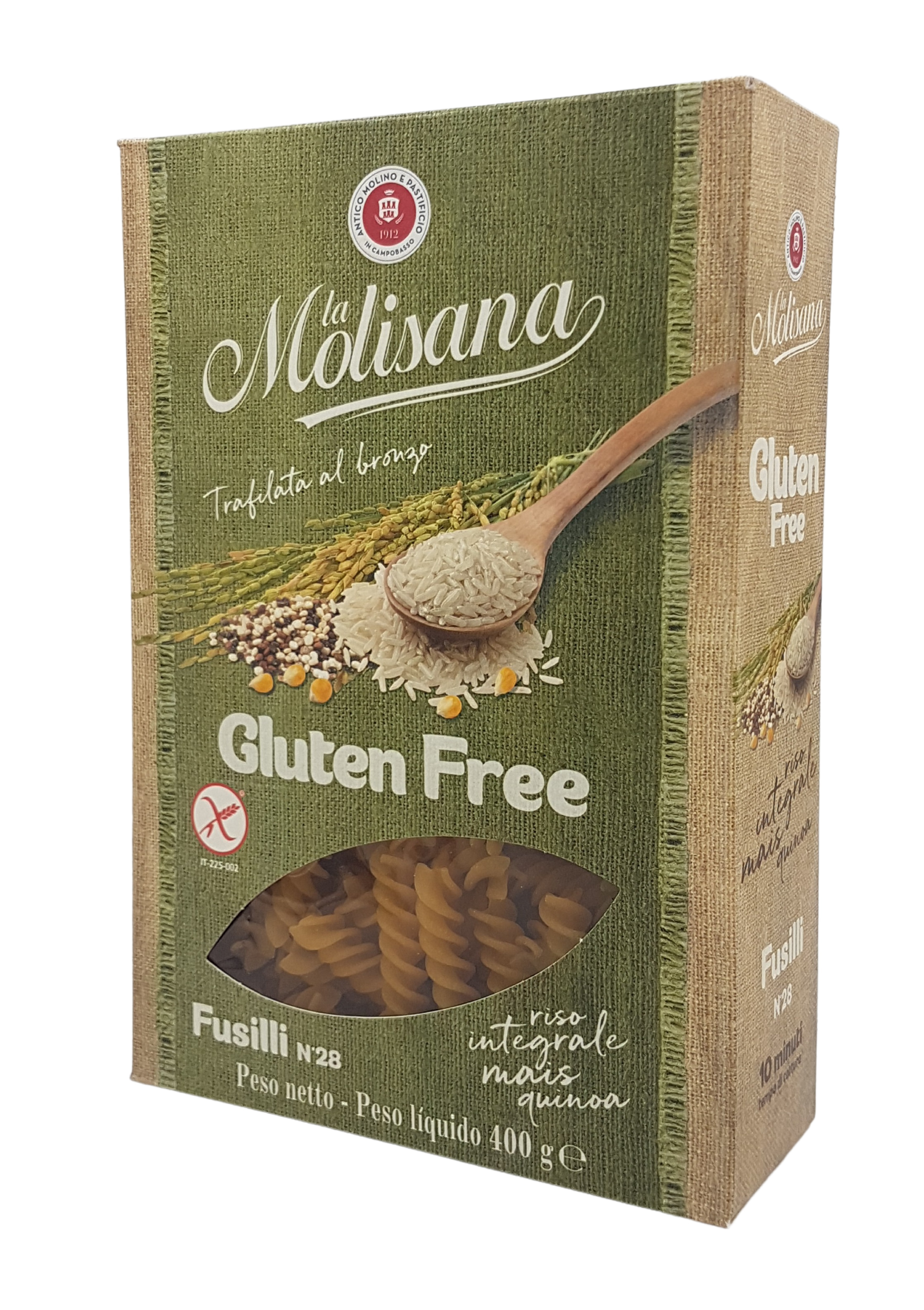 La Molisana Fusilli N°28 Glutenfrei 400g (8,48 €/kg)
