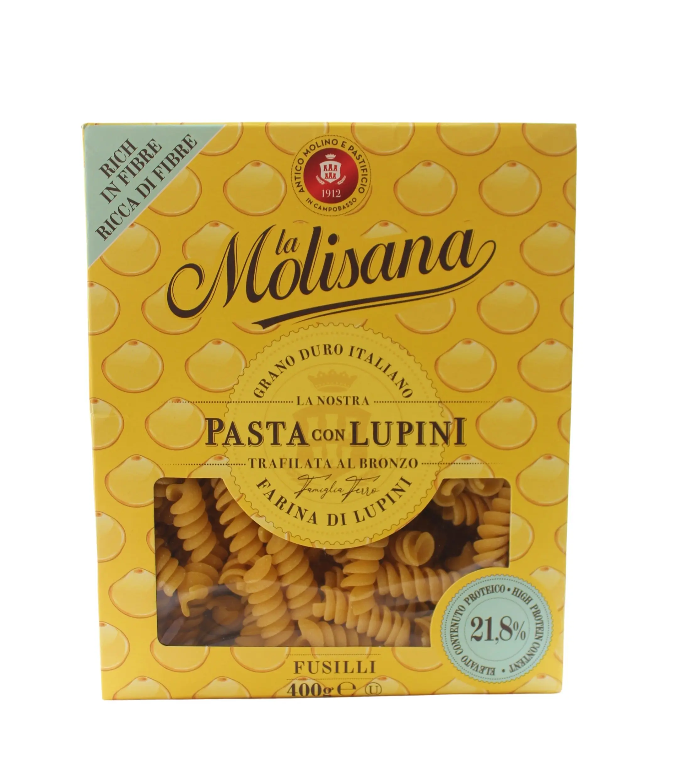 Fusilli con Farina di Lupini 400 g Fusilli con Farina di Lupini 400 g