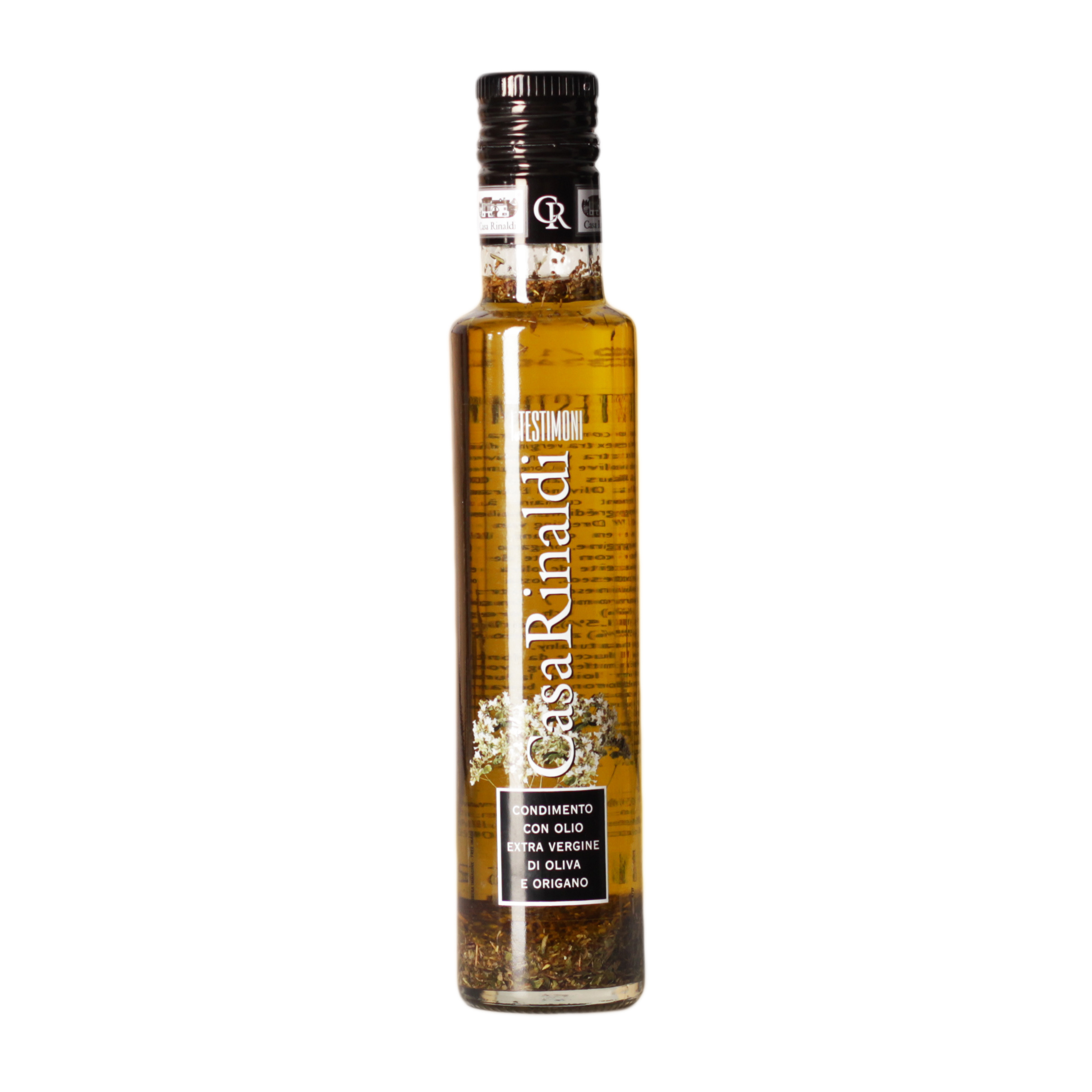 Casa Rinaldi Condimento Testimoni con Olio Extra Vergine di Oliva e Origano 250 ml (29,96 €/l)
