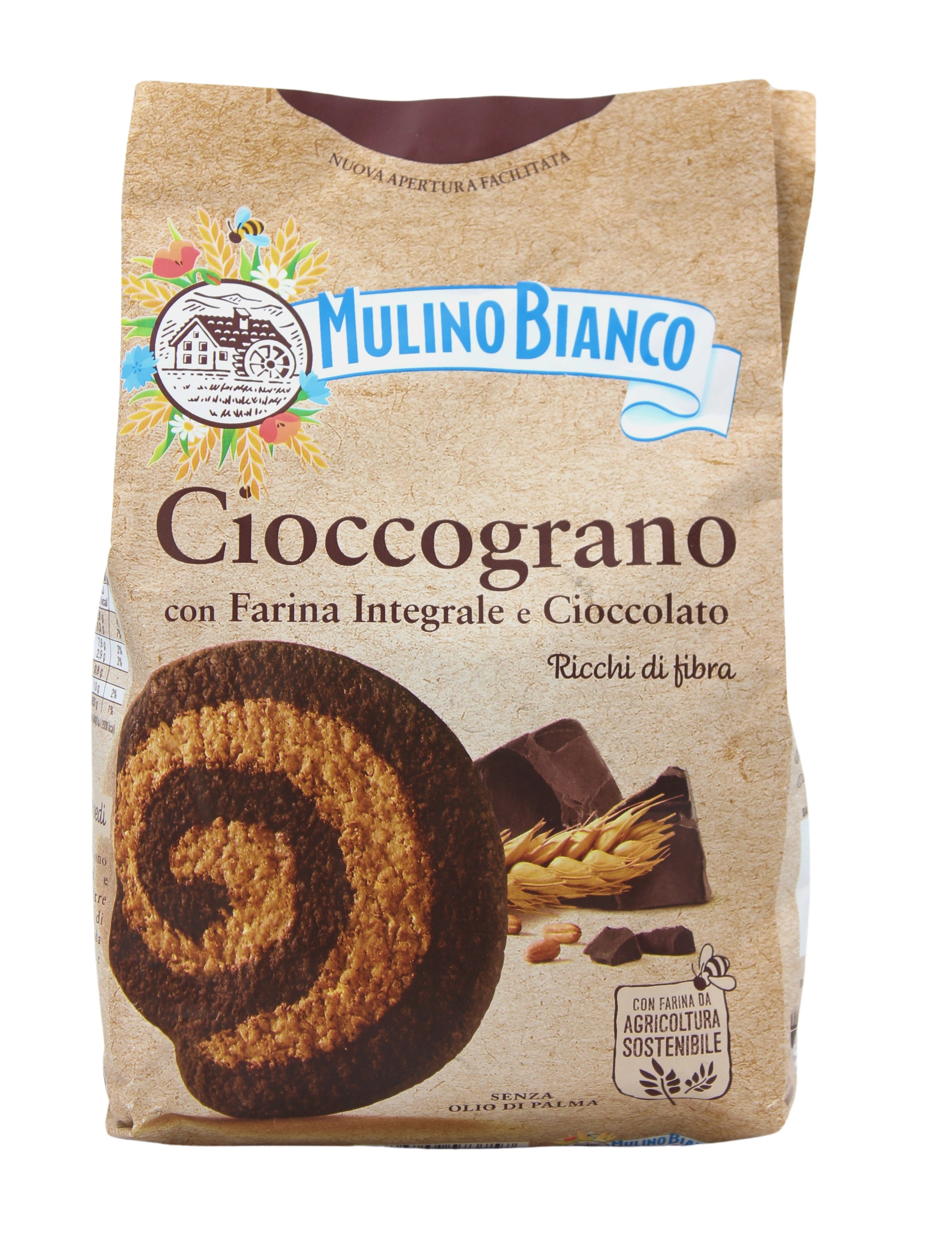 (15,12 €/kg) Mulino Bianco Cioccograno con Farina Integrale e Cioccolato 330 g