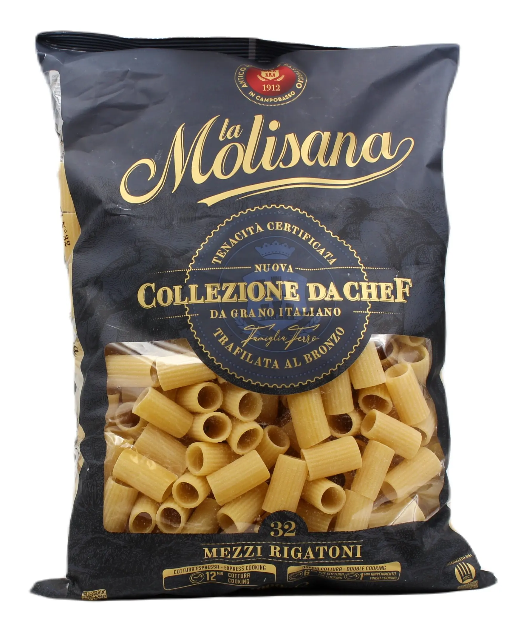 Collezione da Chef Mezzi Rigatoni N°32 1000 g Collezione da Chef Mezzi Rigatoni N°32 1000 g