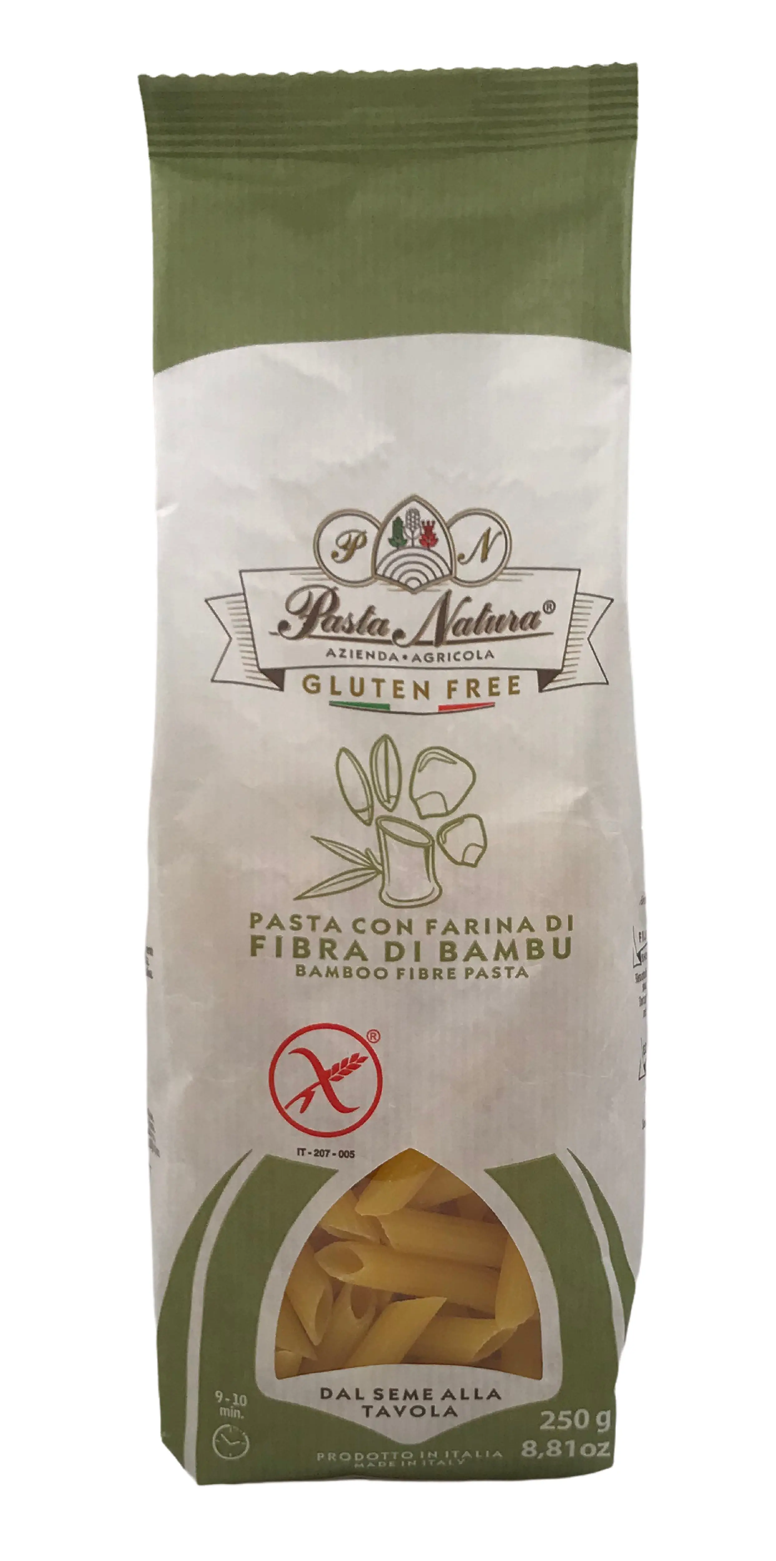 Pasta con Farina di Fibra di Bambu senza glutine Pasta con Farina di Fibra di Bambu senza glutine