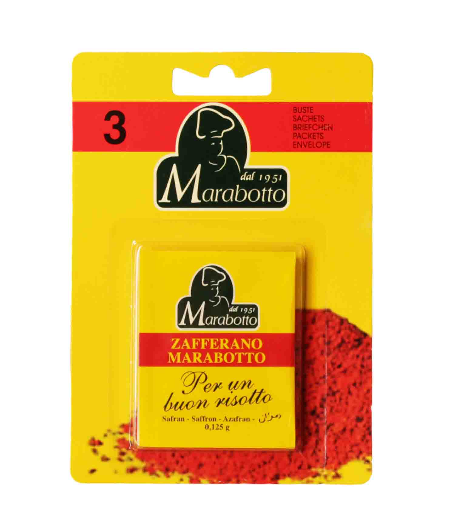 Marabotto, Zafferano (3 x 0,125 g), Gewürze, 0,000375 kg