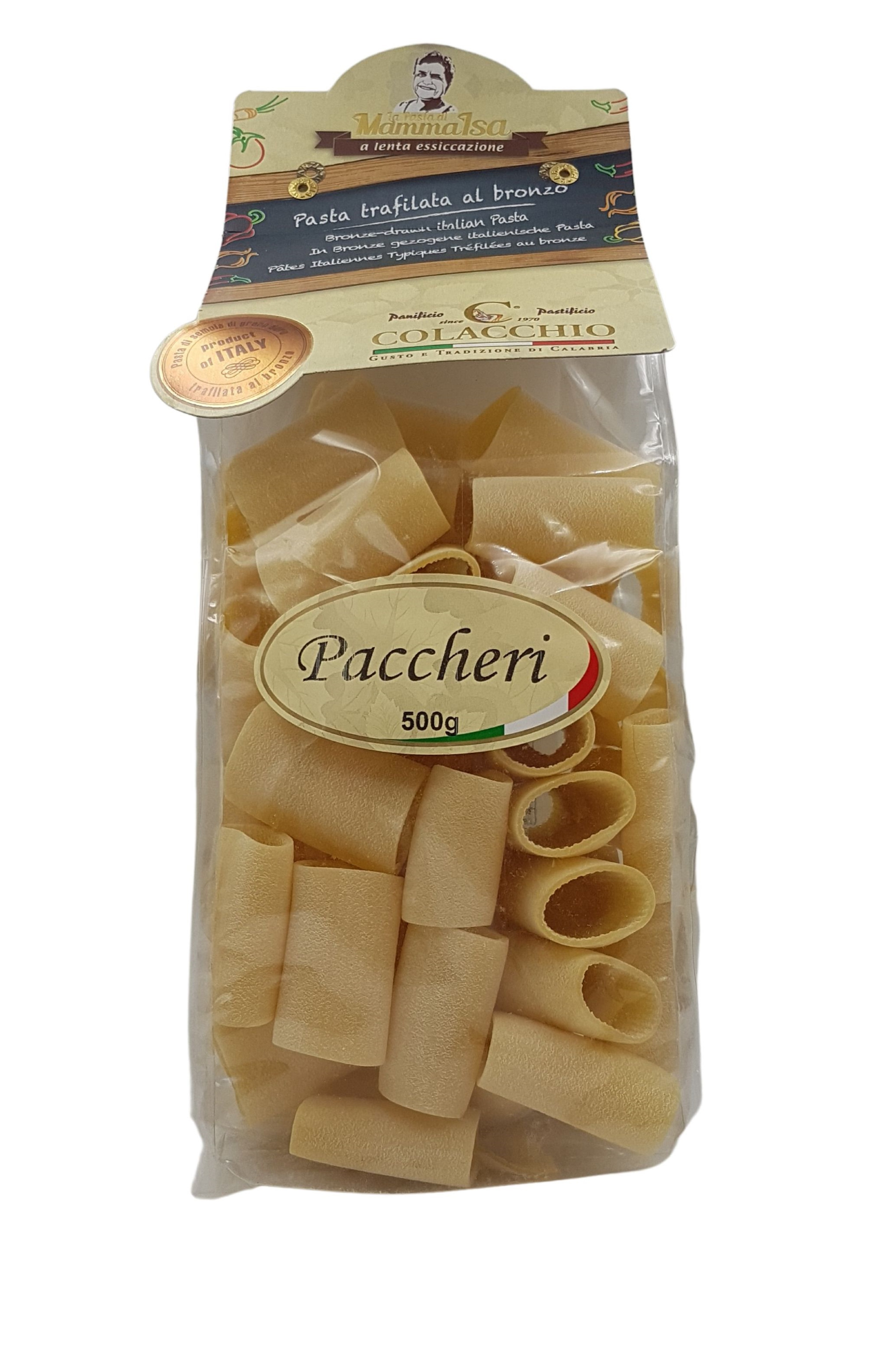 La Pasta di Mamma Isa, Pasta Paccheri, Pasta, 0,5 kg
