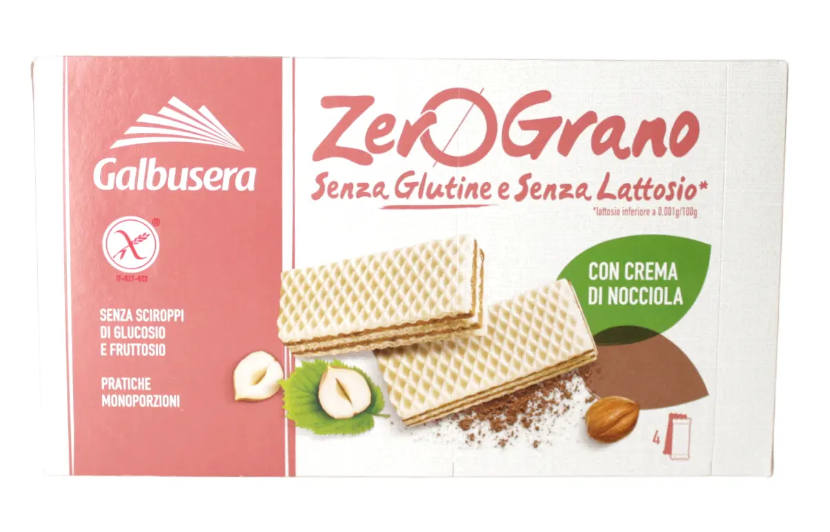 ZeroGrano Wafer con Crema di Nocciole 180 g ZeroGrano Wafer con Crema di Nocciole 180 g