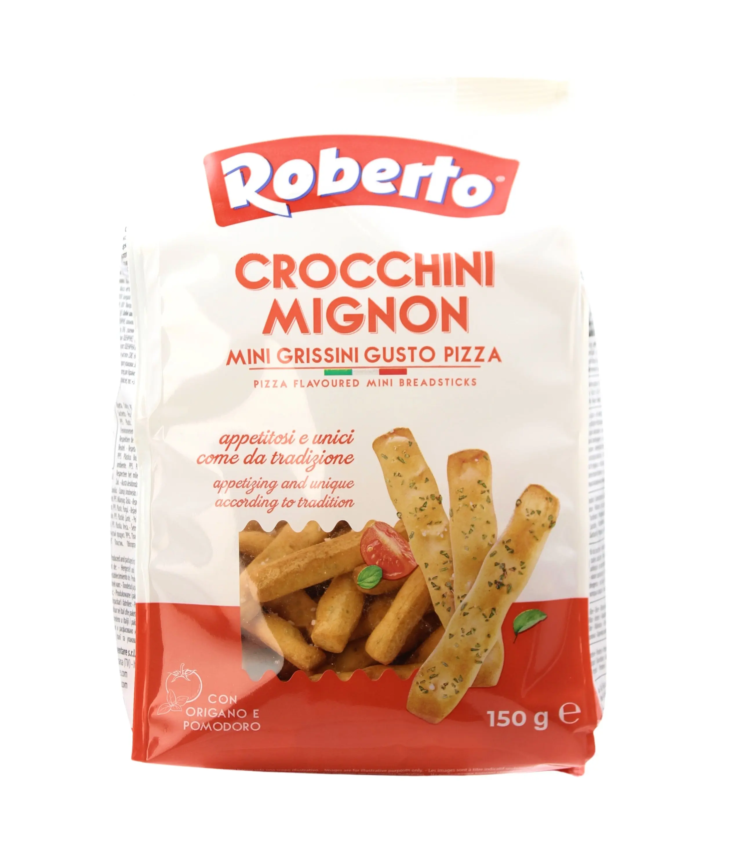 Crocchini Mignon Mini Grissini Gusto Pizza 150 g Crocchini Mignon Mini Grissini Gusto Pizza 150 g