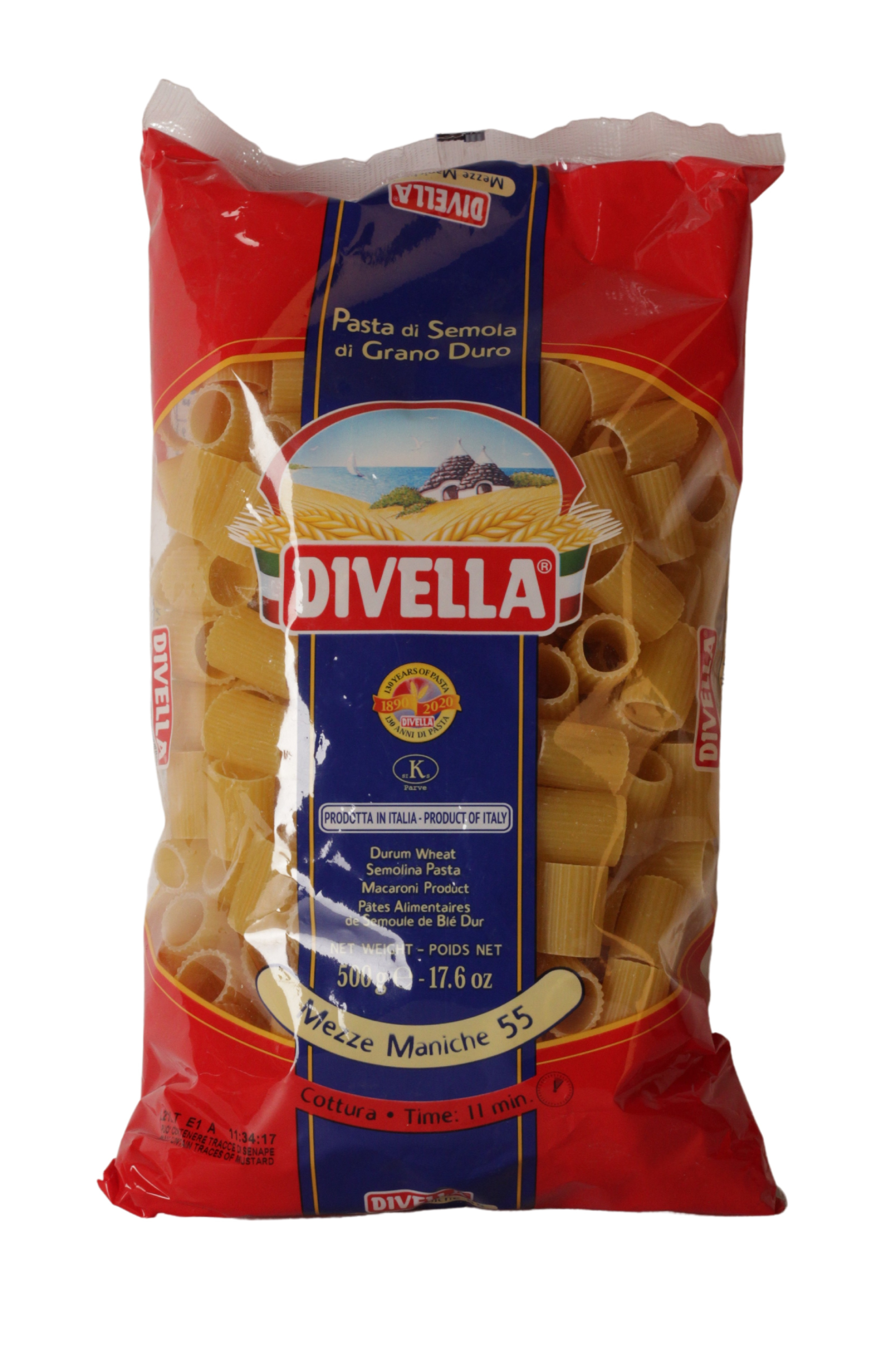 (2,58 €/kg) Divella Mezze Maniche n°55 500 g